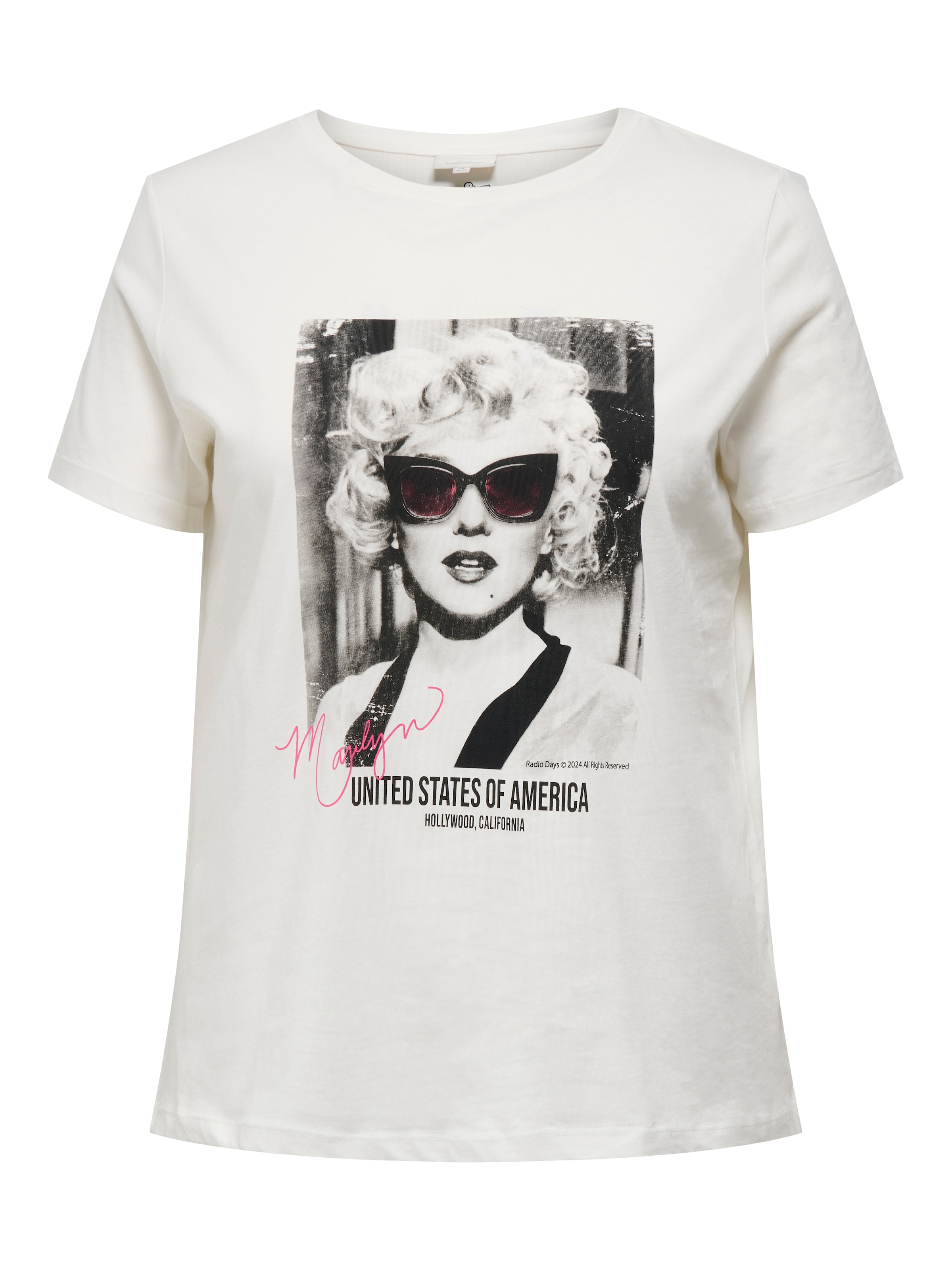 ONLY CARMAKOMA Kurzarmshirt "CARNEWMARILYN SS REG TEE LCS JRS" günstig online kaufen