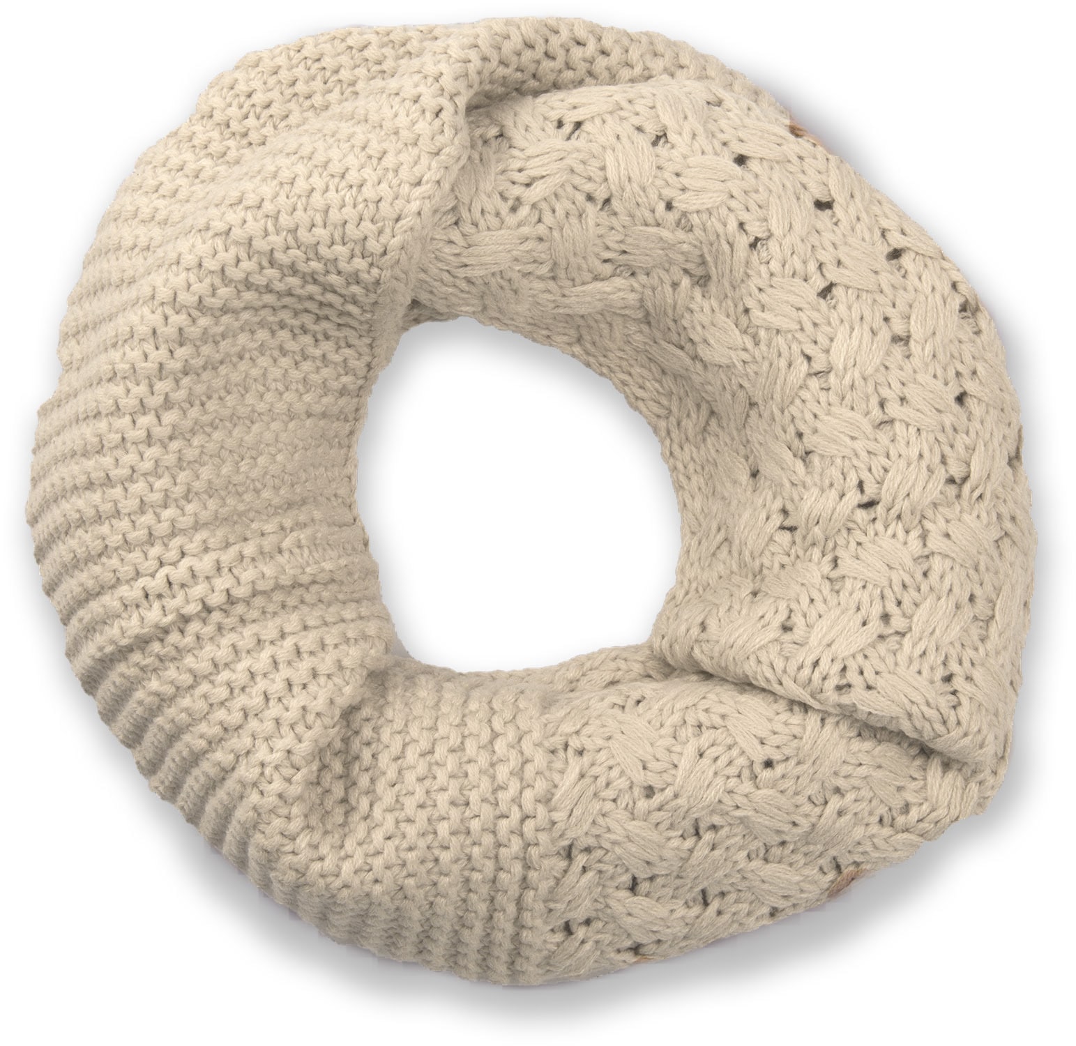 styleBREAKER Strickschal "Strick Loop mit Mustermix" 1 Stk.