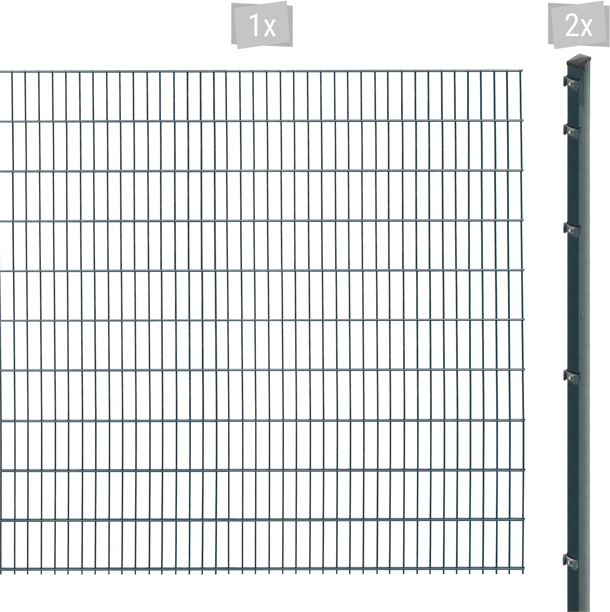 Arvotec Doppelstabmattenzaun "EXCLUSIVE 203 zum Einbetonieren", Zaunhöhe 203 cm, Zaunlänge 2 - 60 m