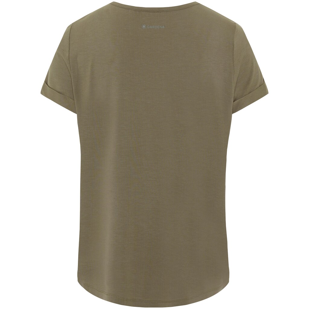 GARDENA T-Shirt »Dusty Olive«, mit Schriftzug