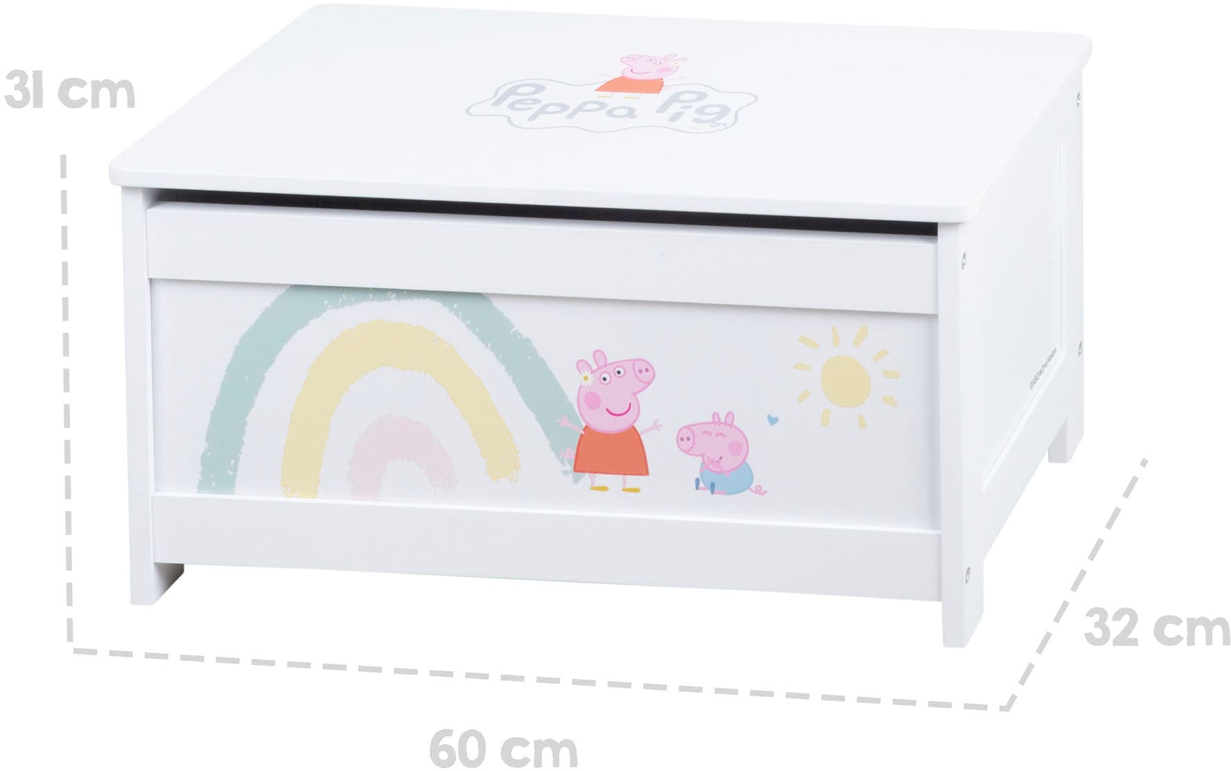 roba® Truhe »Peppa Pig« mit Deckelbremse