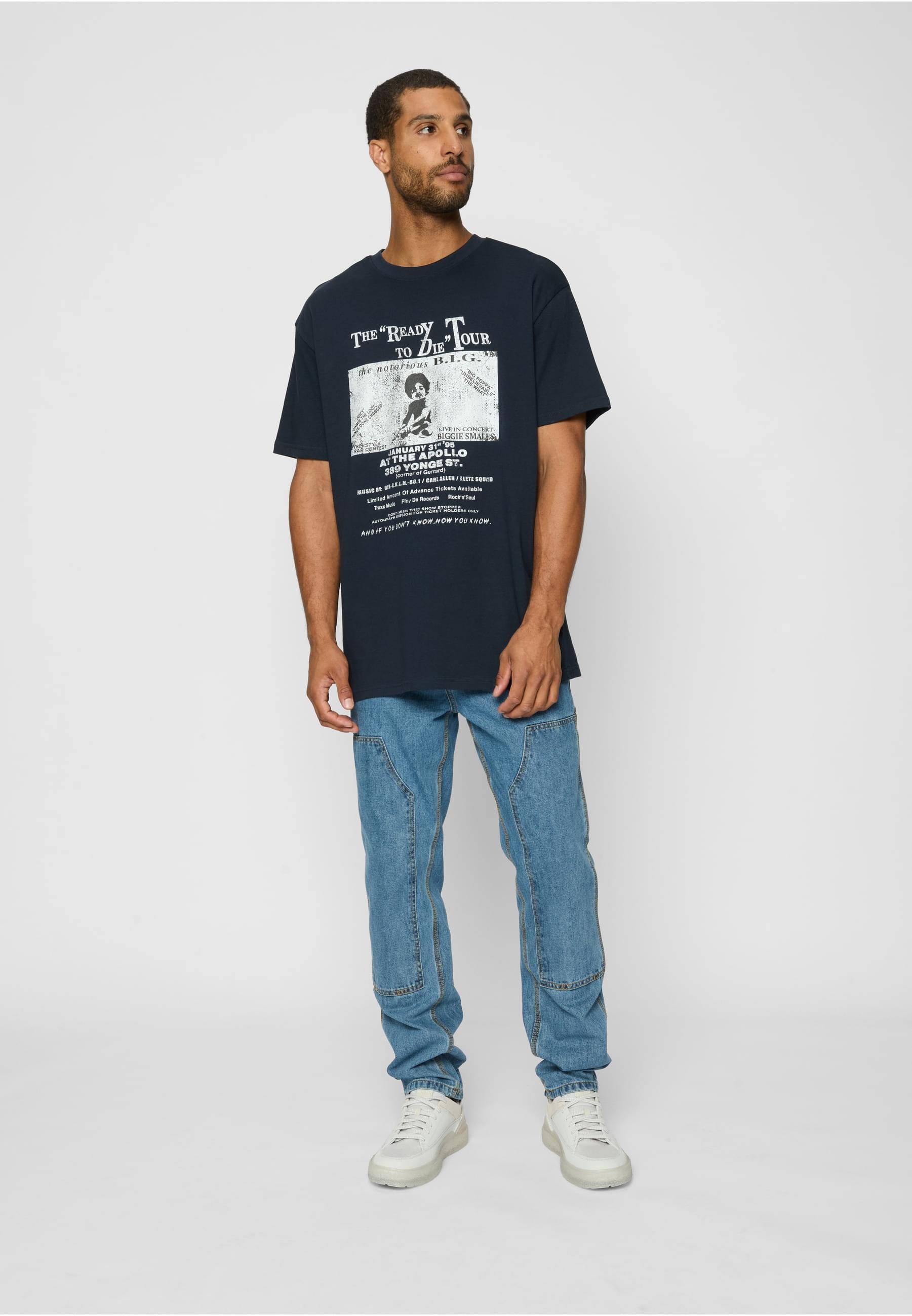 MisterTee T-Shirt »MisterTee Herren Bigie Retro Poster Tee«, (1 tlg.)
