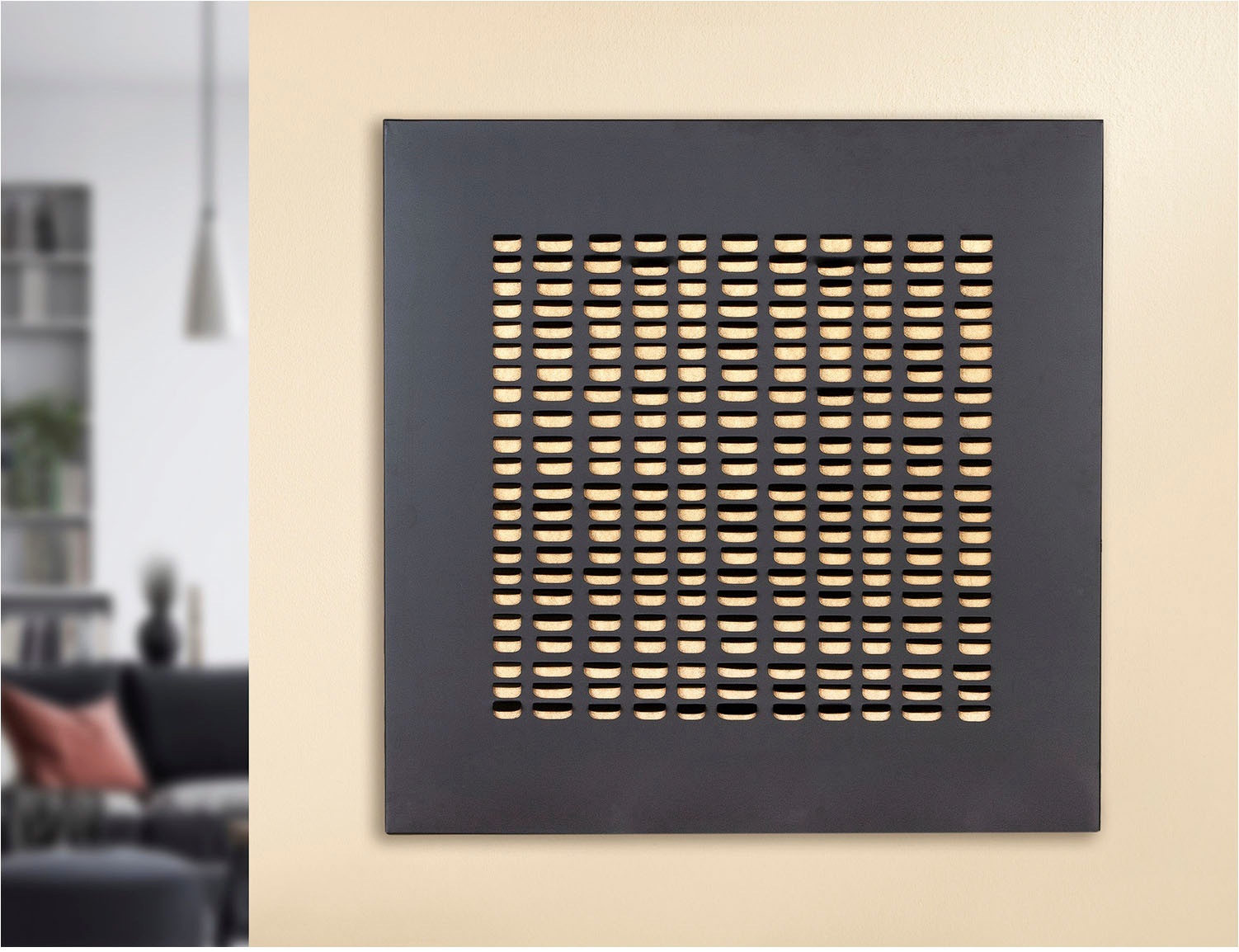 Casablanca by Gilde Wanddekoobjekt "Wandrelief quadratisch Torus schwarz H. günstig online kaufen