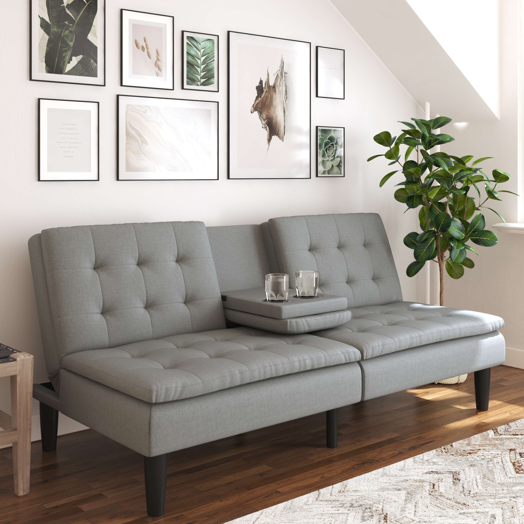 Dorel Home Schlafsofa »MAINE, Kinosofa mit Relax- und Bettfunktion,«, mit 2 Getränkehaltern