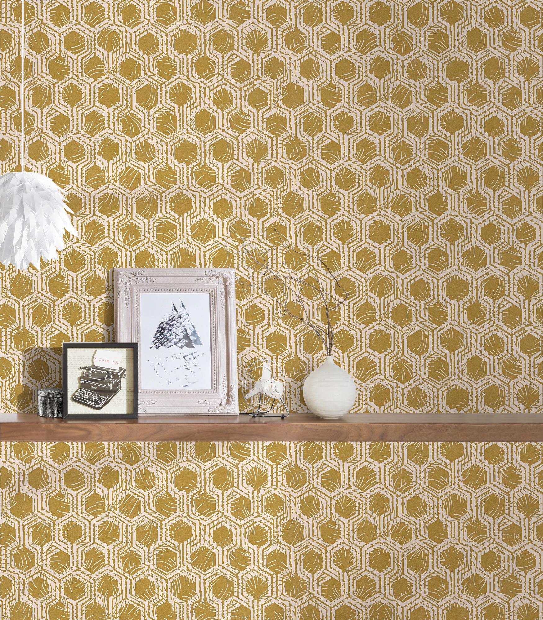 Architects Paper Vliestapete »Alpha« glänzend | grafisch | matt glatt Grafik Tapete Geometrisch Tapeten Wohnzimmer Schlafzimmer Küche Flur