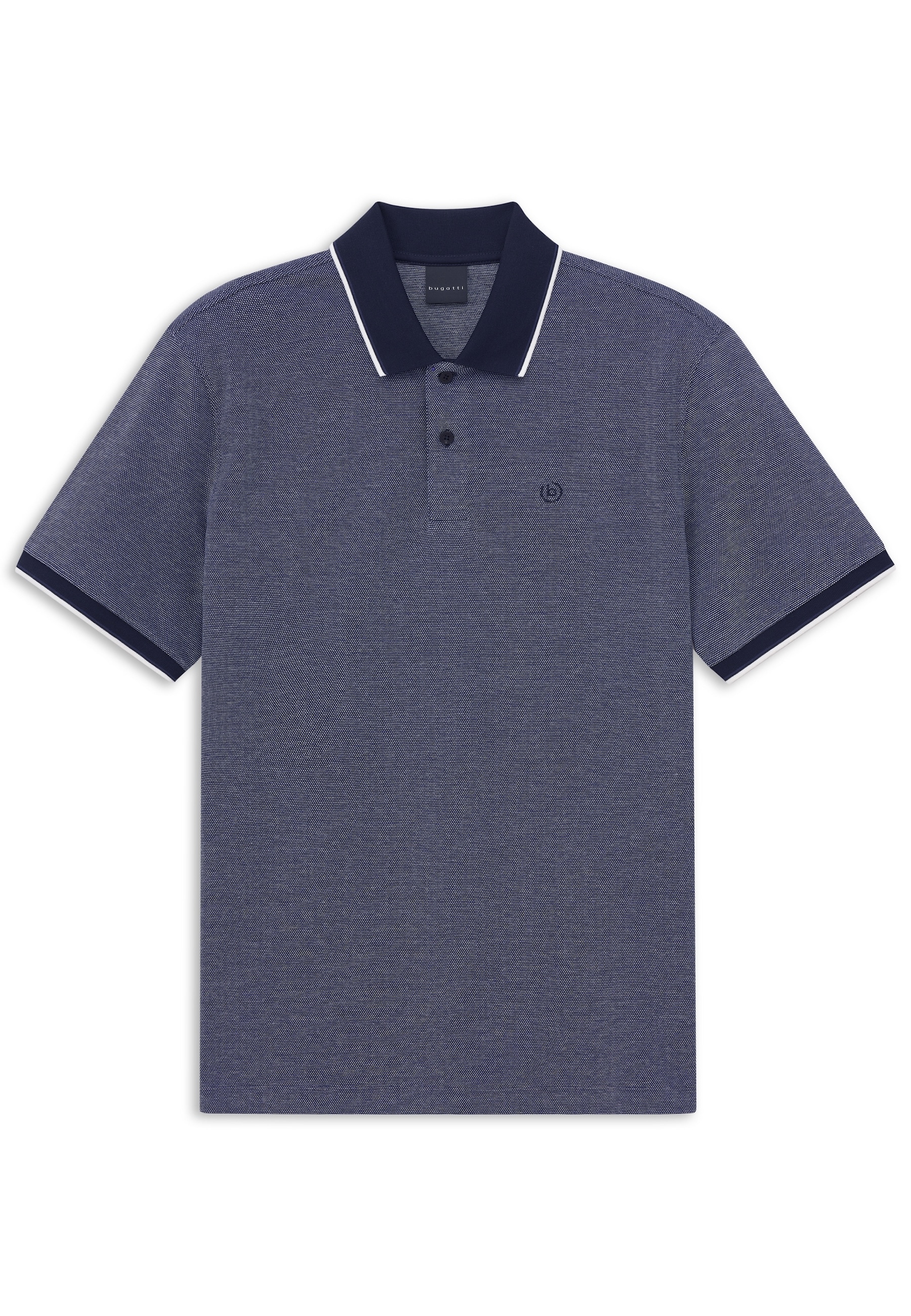 bugatti Poloshirt Modern Fit mit dezenter Stickerei