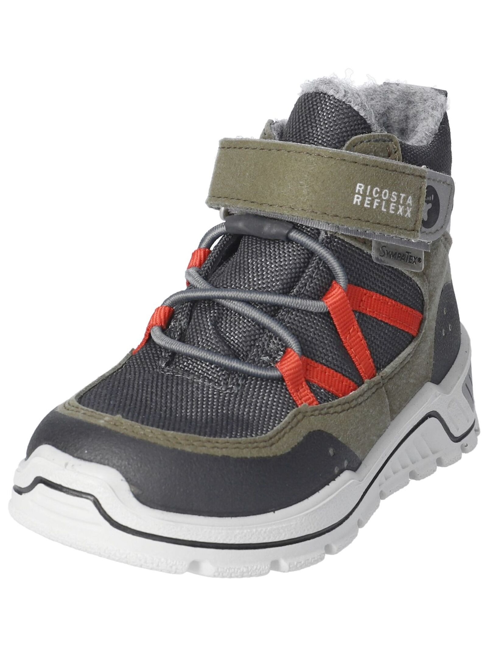 RICOSTA Mädchen Stiefelette "Ricosta Stiefelette Lederimitat/Textil", Gr. 31, grün, Lederimitat, Textil, Schuhe