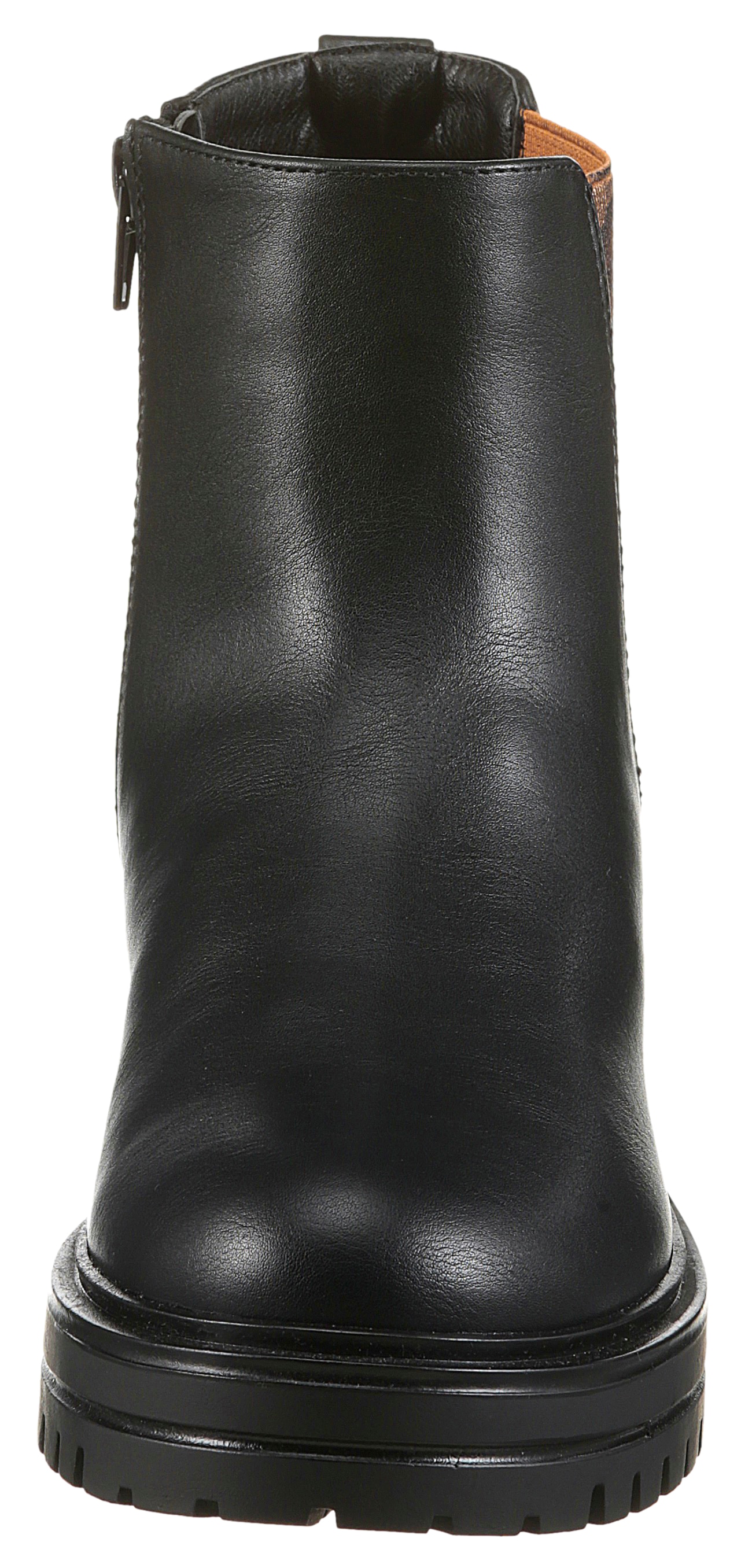Aniston SHOES Chelseaboots, Stiefelette, Blockabsatz, mit Animal-Print - NEUE KOLLEKTION