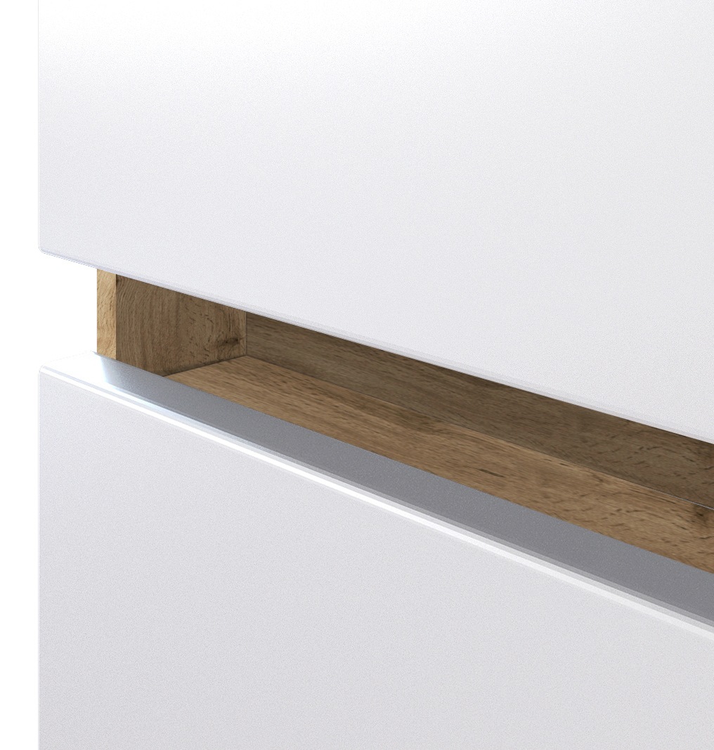 welltime Seitenschrank »Kaunas«, 40 cm breit, mit Schubkasten, Soft-Close-Funktion