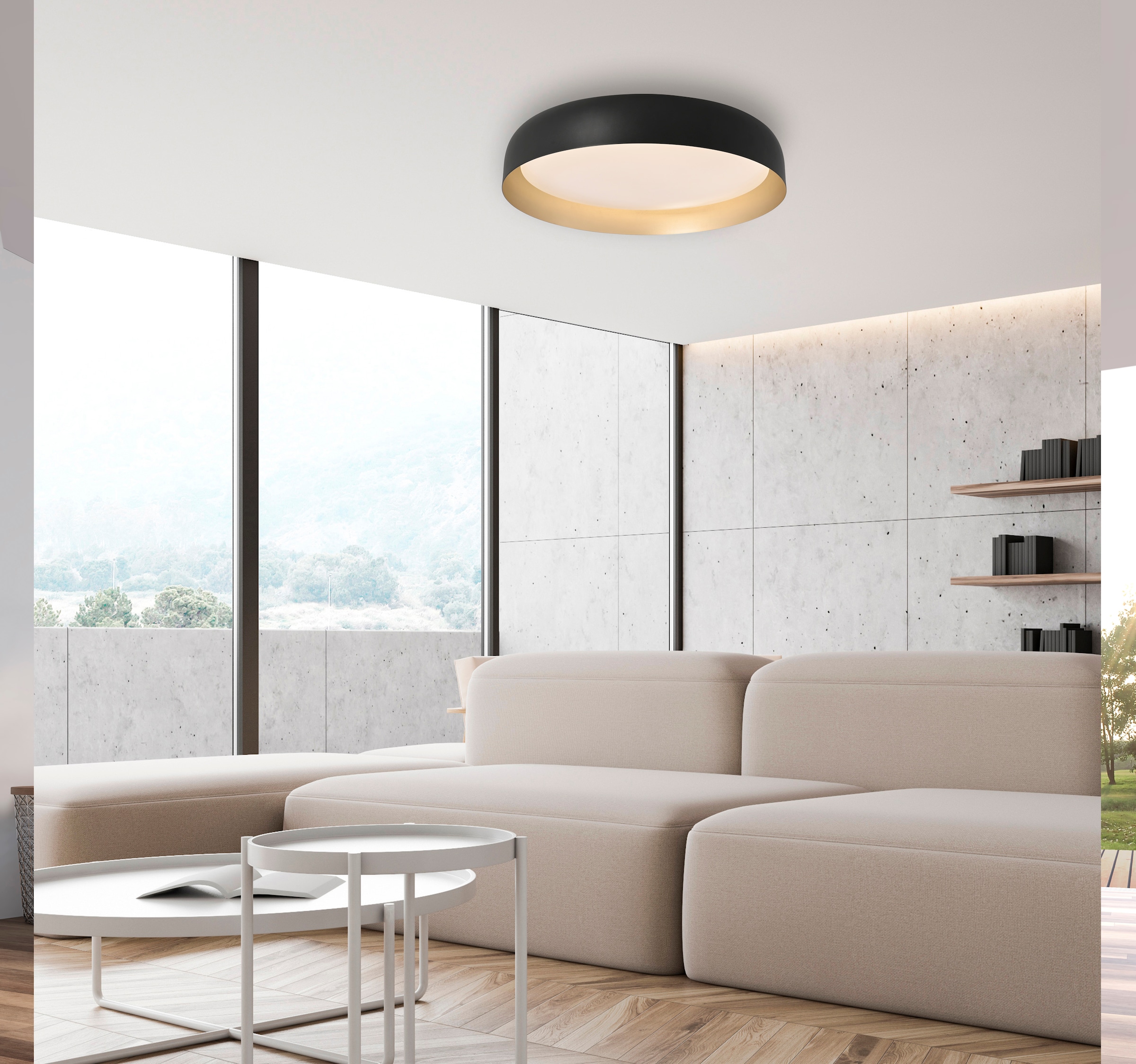 JUST LIGHT Deckenleuchte »OSKO«, 1 flammig, Leuchtmittel LED-Board | LED fest integriert, LED, Fernbedienung, Funk inkl.