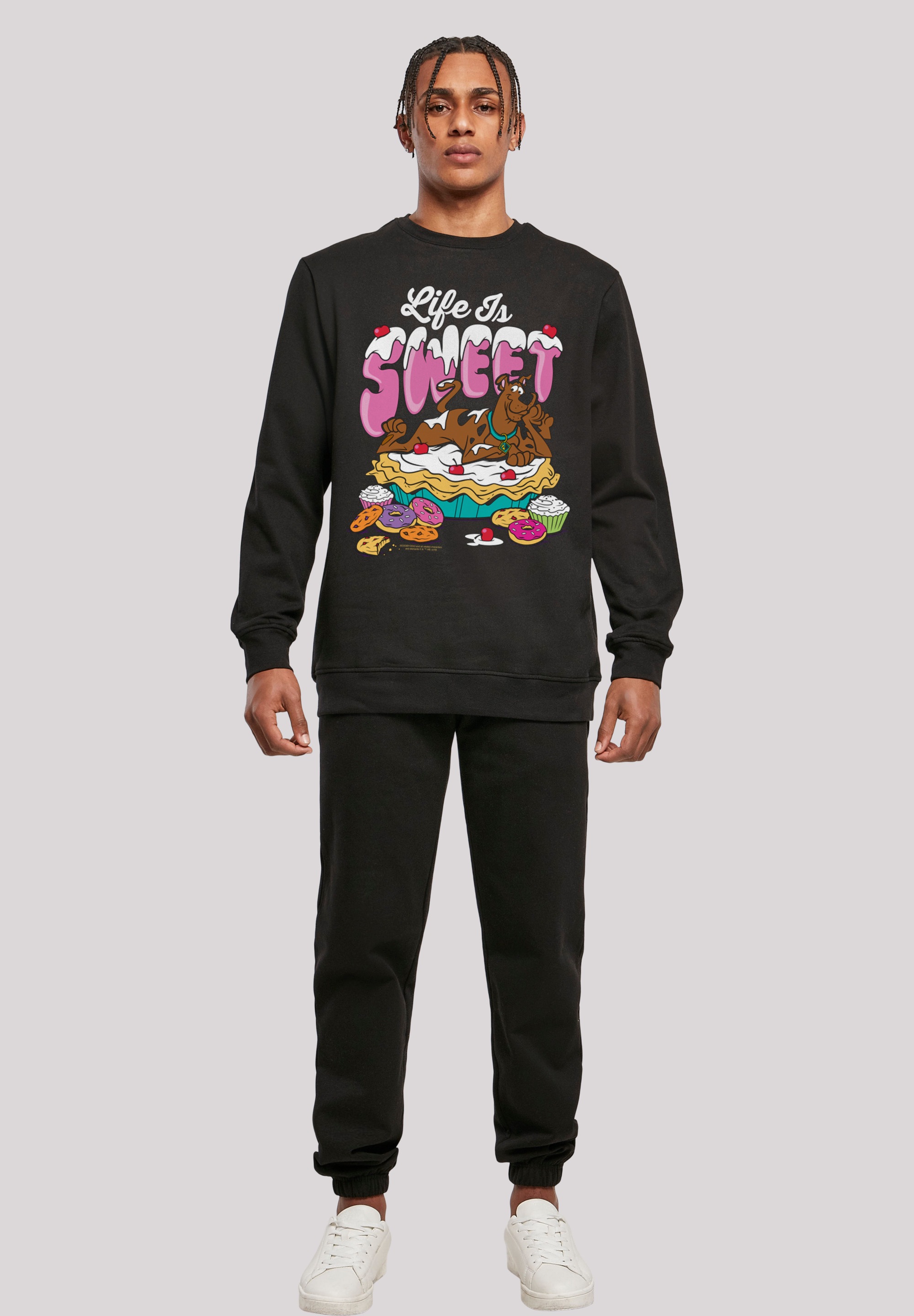 F4NT4STIC Sweatshirt »Scooby Doo Life Is Sweet«, Print