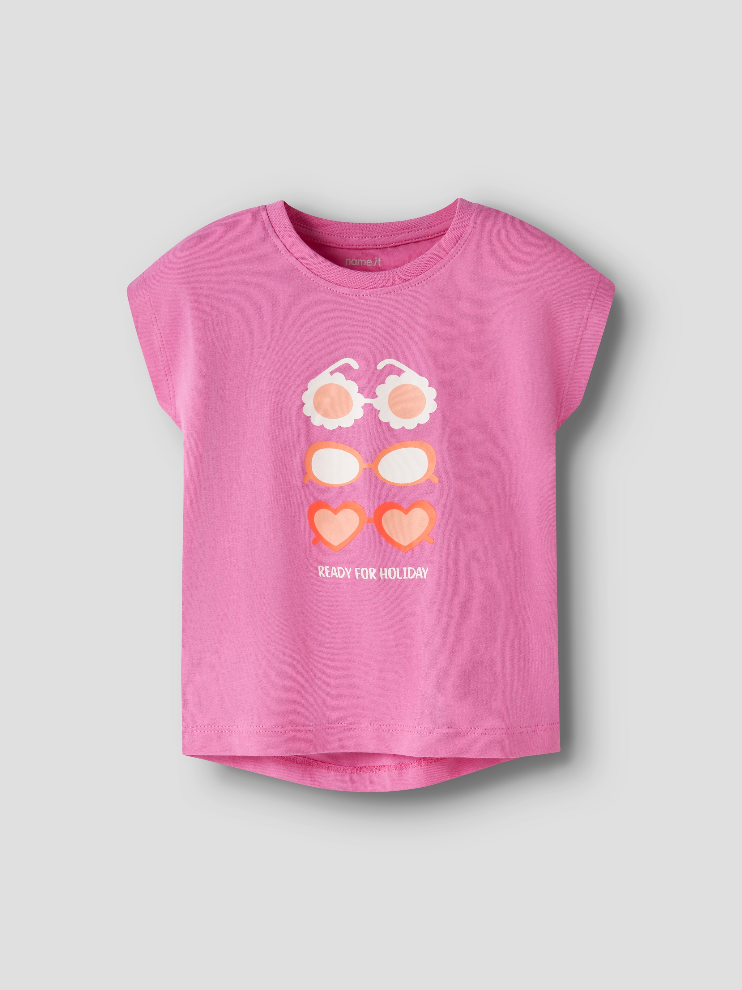 Name It T-Shirt »NMFVIGEA CAPSL TOP« Baumwolle, regular fit