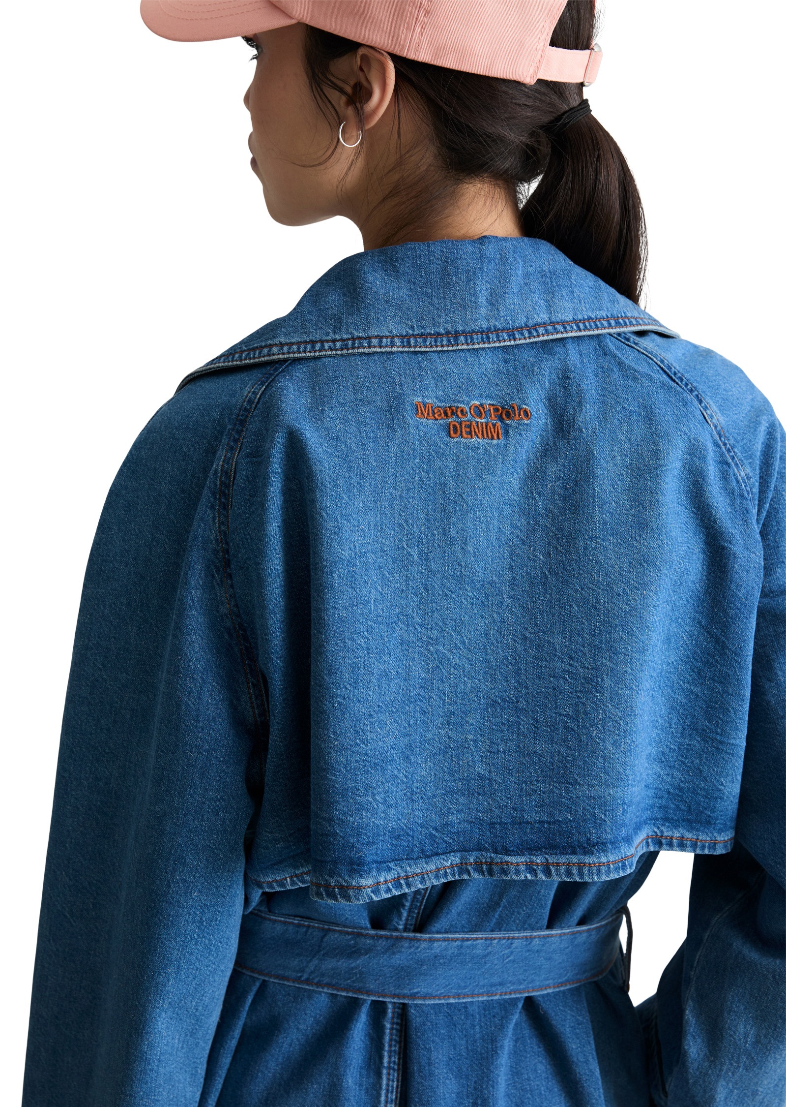 Marc O'Polo DENIM Trenchcoat »mit Ananasblattfasern«