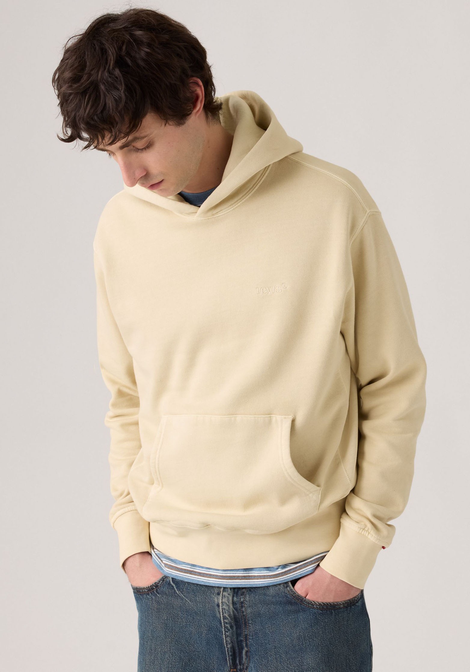Thumbnail - Levis Hoodie "THE AUTHENTIC HOODIE", mit kleiner Ton-in-Ton Logostickerei auf der Brust