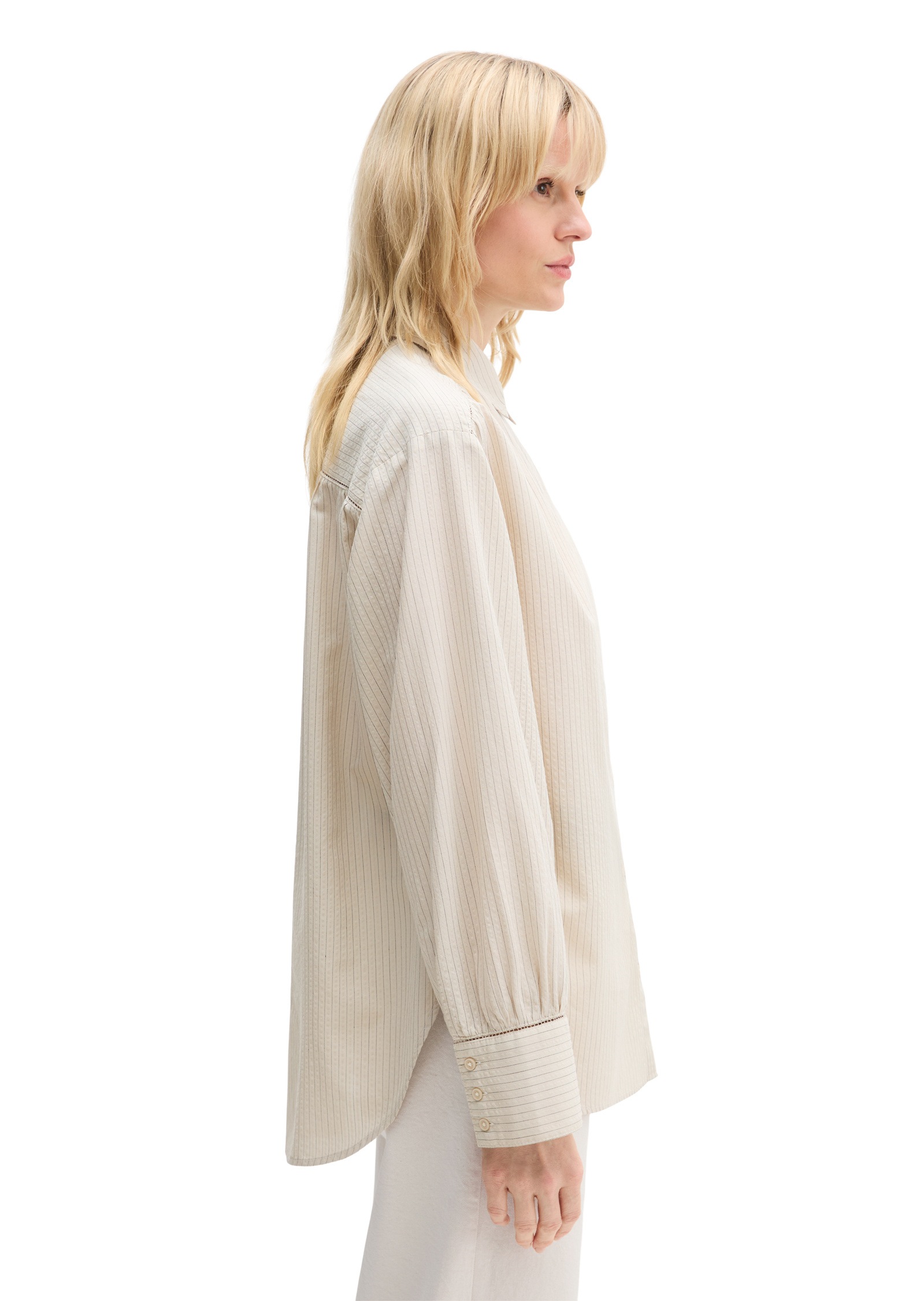 Marc OPolo Langarmbluse "aus Organic-Cotton-Viskose-Mix" günstig online kaufen