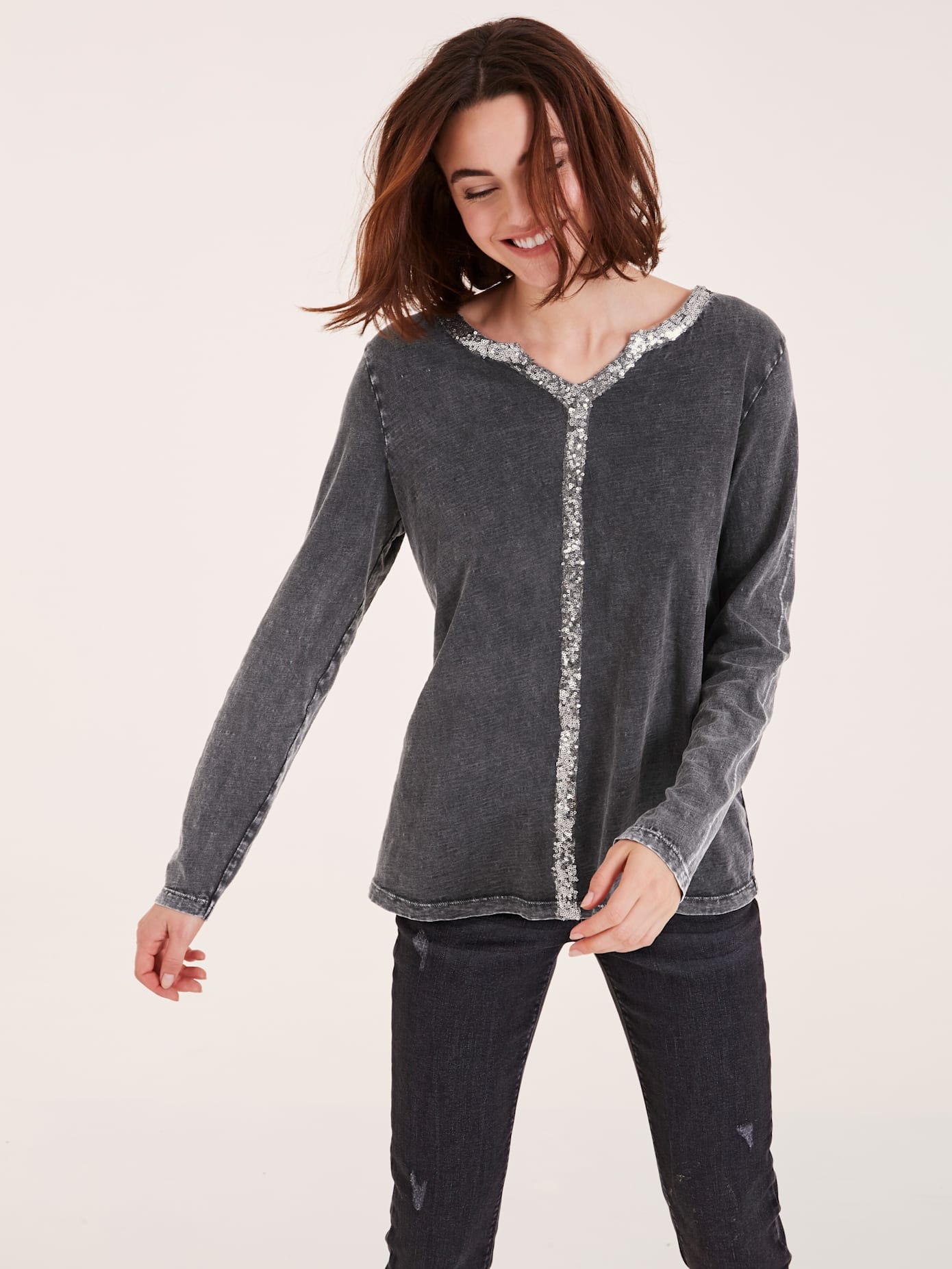 heine Langarmshirt "Shirt", 1 Stk. günstig online kaufen