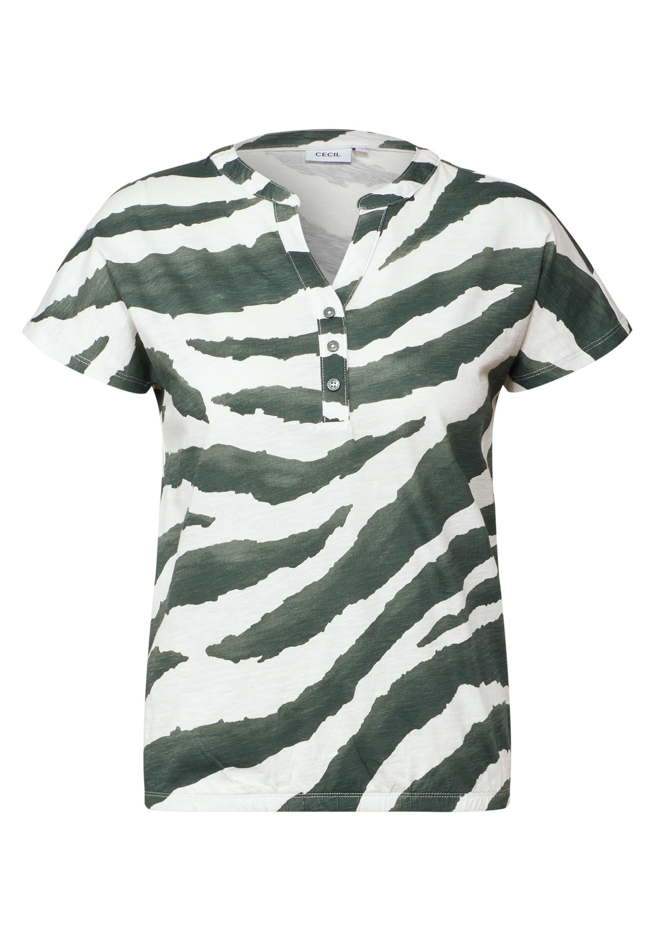 Cecil T-Shirt, mit Elastiksaum