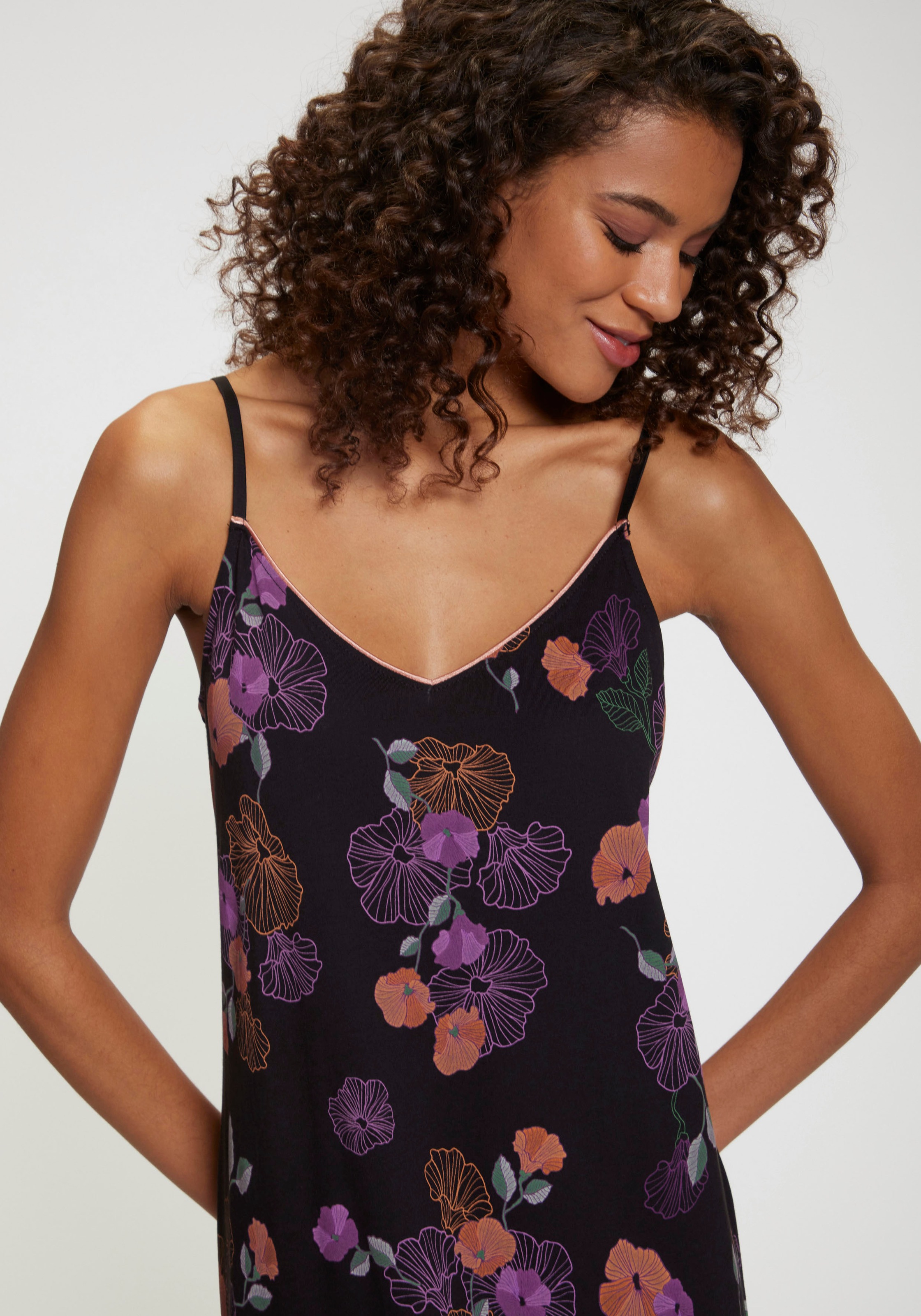 Vivance Dreams Negligé, mit Blumen-Druck