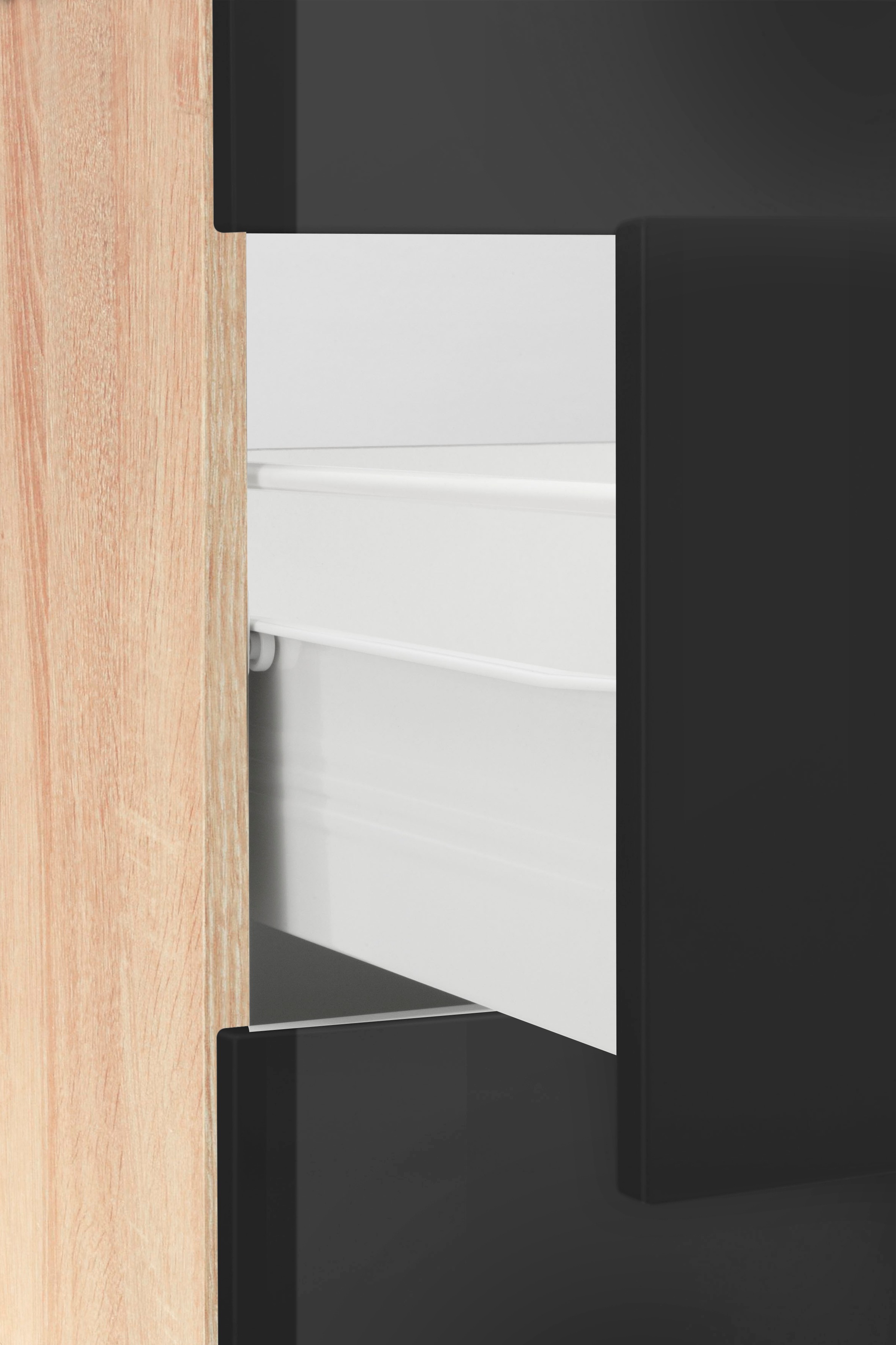 KOCHSTATION Küchenzeile »KS-Brindisi Breite 280 cm«, wahlweise mit E-Geräten und Induktion, mit MDF-Fronten und Regal