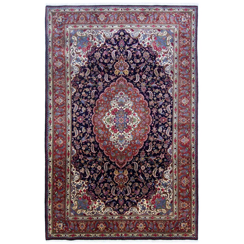 Wohnen Teppiche morgenland Wollteppich »Bachtiar Medaillon Blu scuro 302 x 202 cm«, rechteckig, 1 mm Höhe, Unikat mit Zertifikat Wohnen Teppiche morgenland Wollteppich »Bachtiar Medaillon Blu scuro 302 x 202 cm«, rechteckig, 1 mm Höhe, Unikat mit Zertifikat