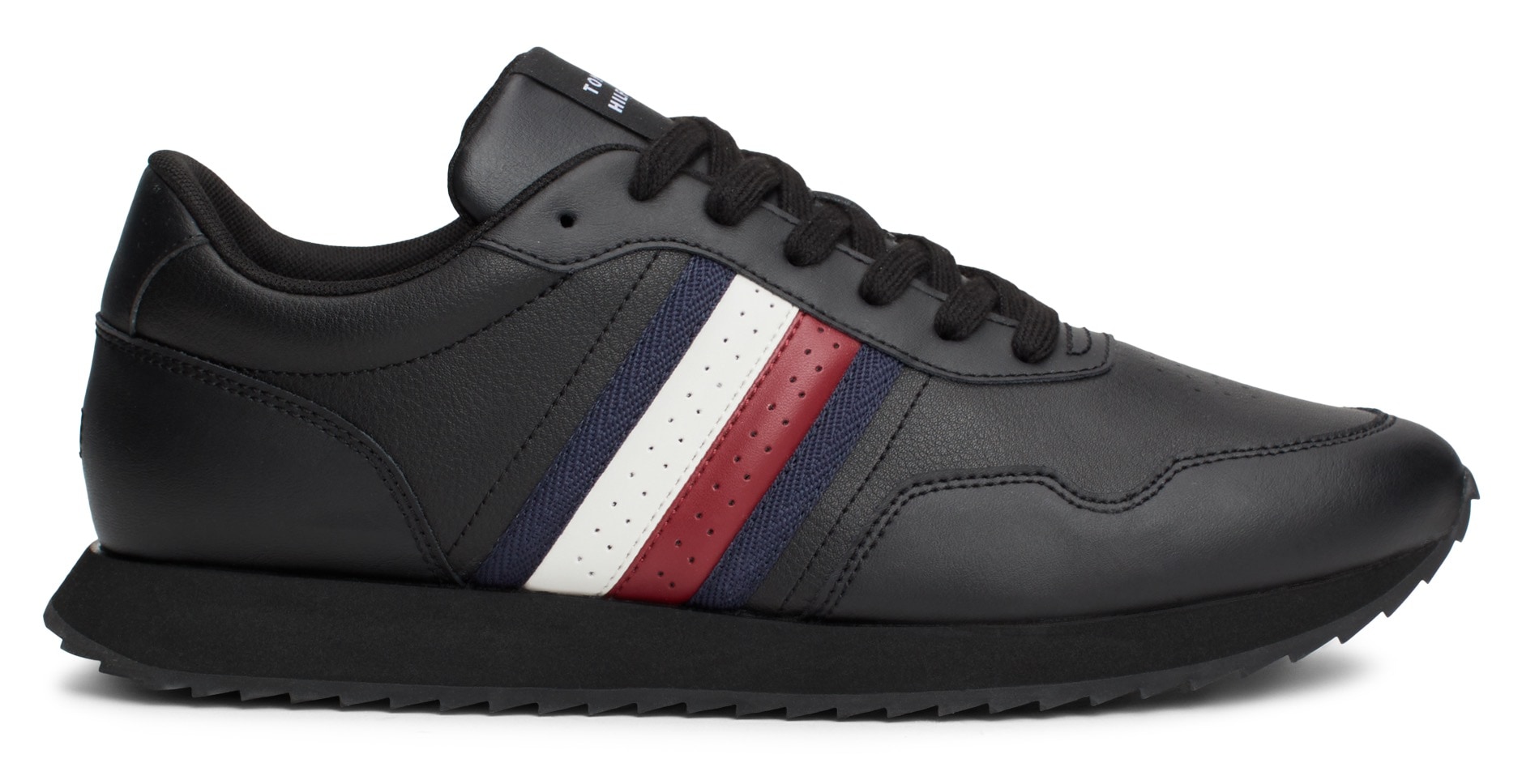 Tommy Hilfiger Plateausneaker "RUNNER EVO LTH MIX ESS", Freizeitschuh, Halb günstig online kaufen