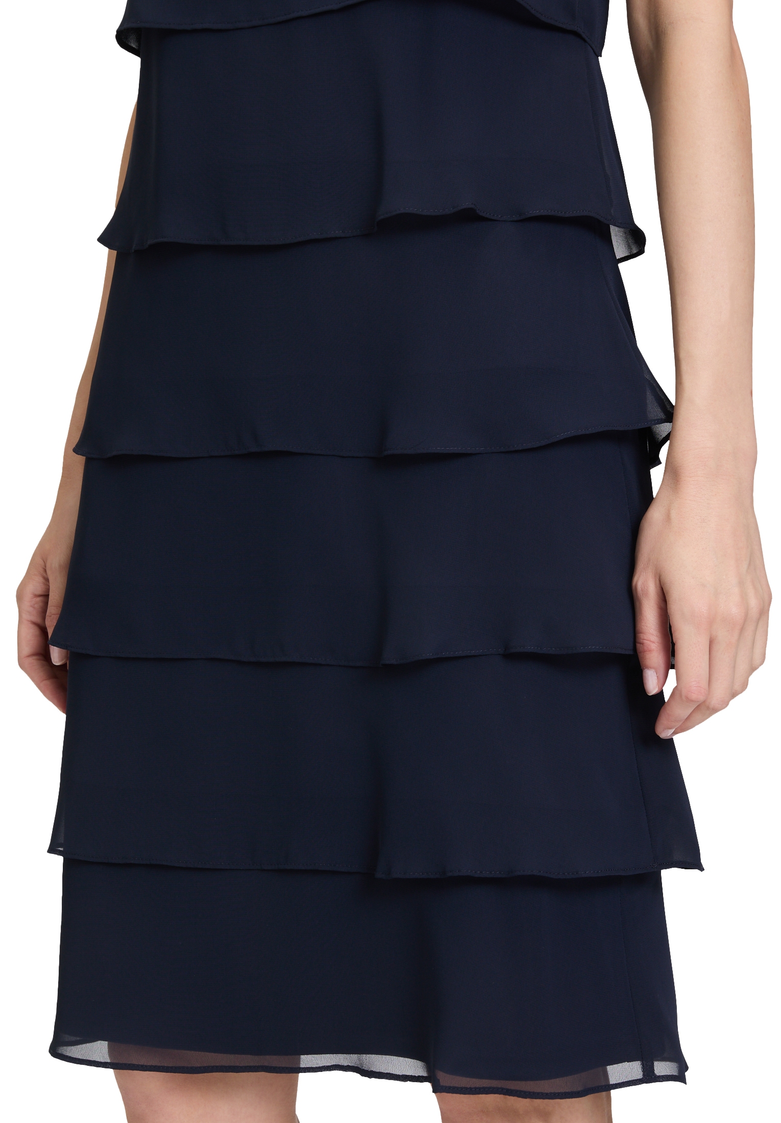 Vera Mont Cocktailkleid »Damen Cocktailkleid mit Volant« Ohne Tasche Volant