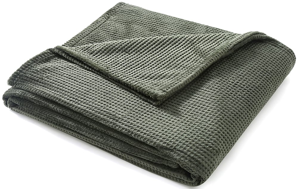 Bruno Banani Wohndecke "Shakira" Weiche Kuscheldecke mit Prägedruck in Waffeloptik, 150x200 cm