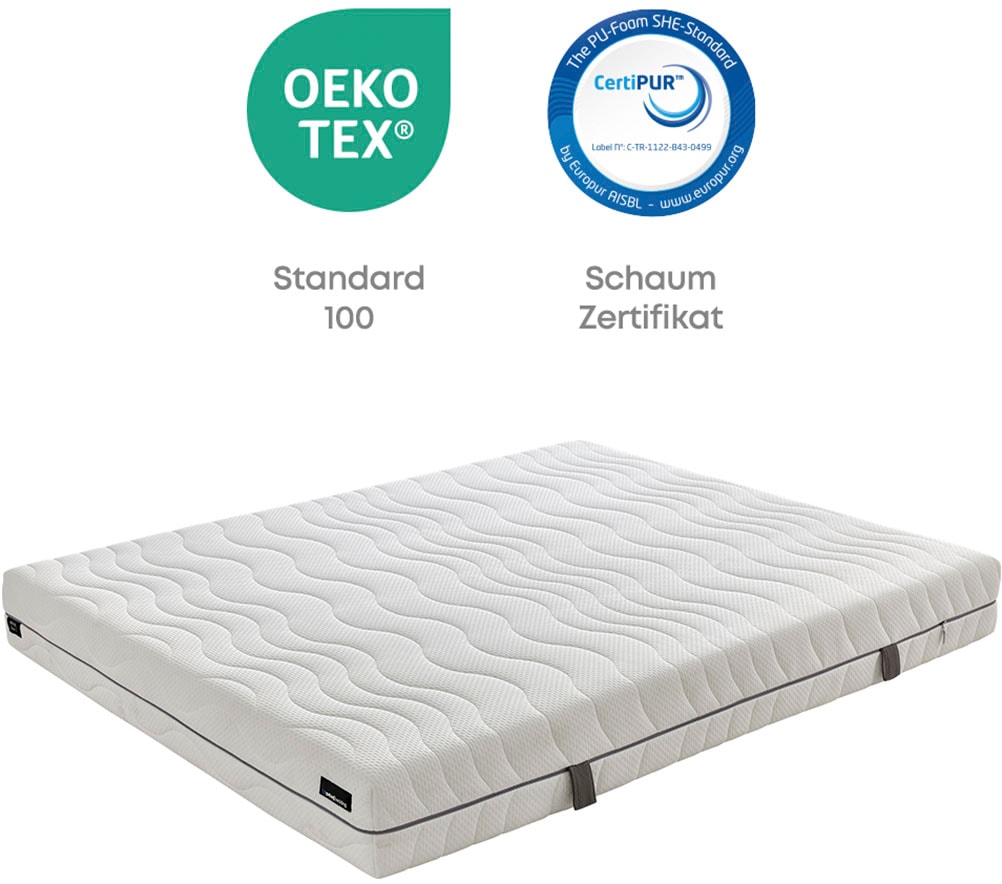 Yatas Bedding Taschenfederkernmatratze »Royal Duo 7, Matratze 90x200, 140x200 cm & weitere Größen«, 22 cm hoch, Raumgewicht: 28 kg/m³, 403 Federn, (1 St.), H2 / H3, Wendematratze, ergonomisch, atmungsaktiv