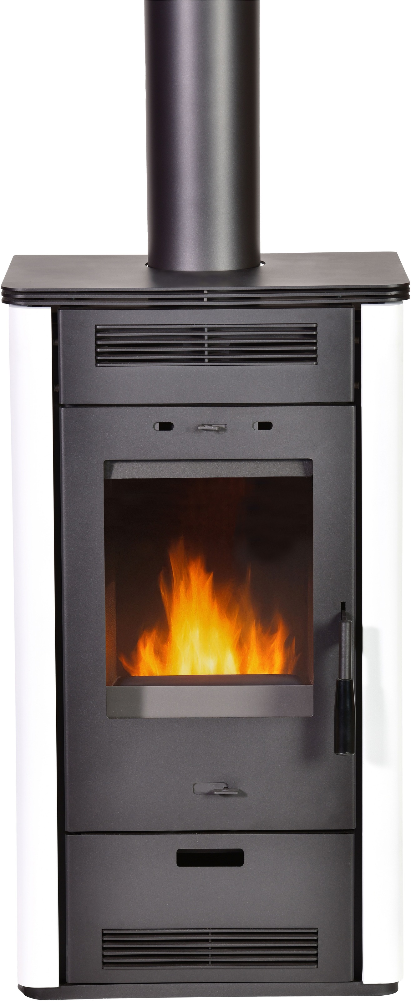 FIREFIX Kaminofen "Etna 2.0"grau, Wohnzimmer, Kaminöfen