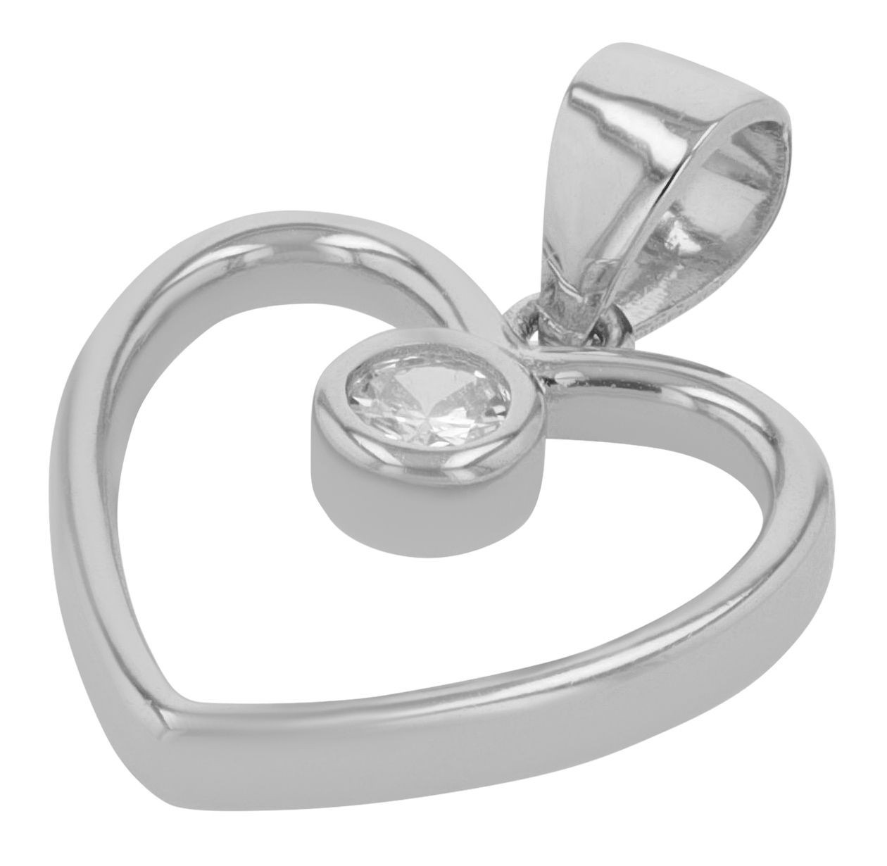 Adelia´s Kettenanhänger »zeitloser Herz Anhänger aus 925 Sterling Silber«