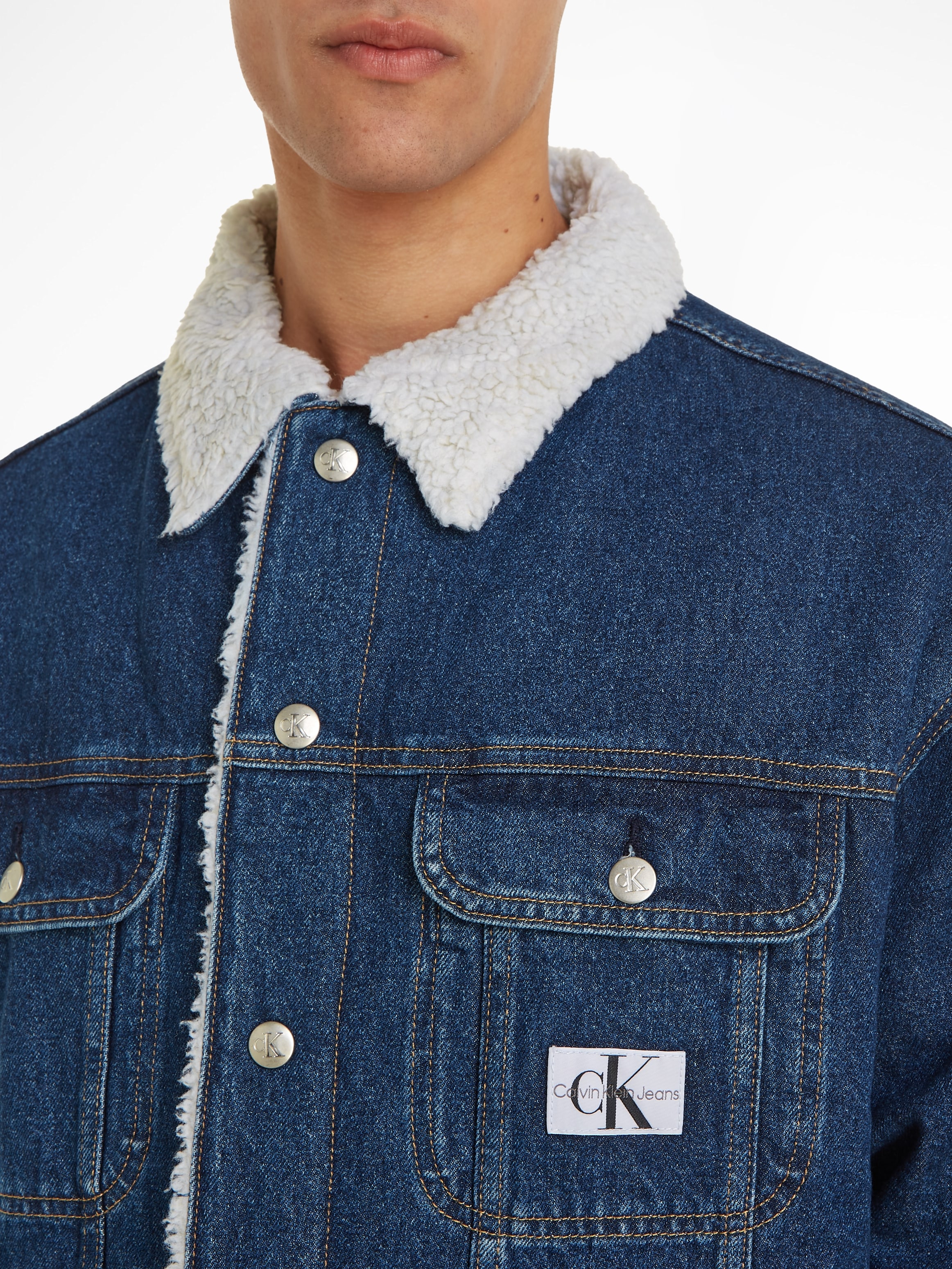 Calvin Klein Jeans Jeansjacke »REGULAR 90'S SHERPA JACKET«