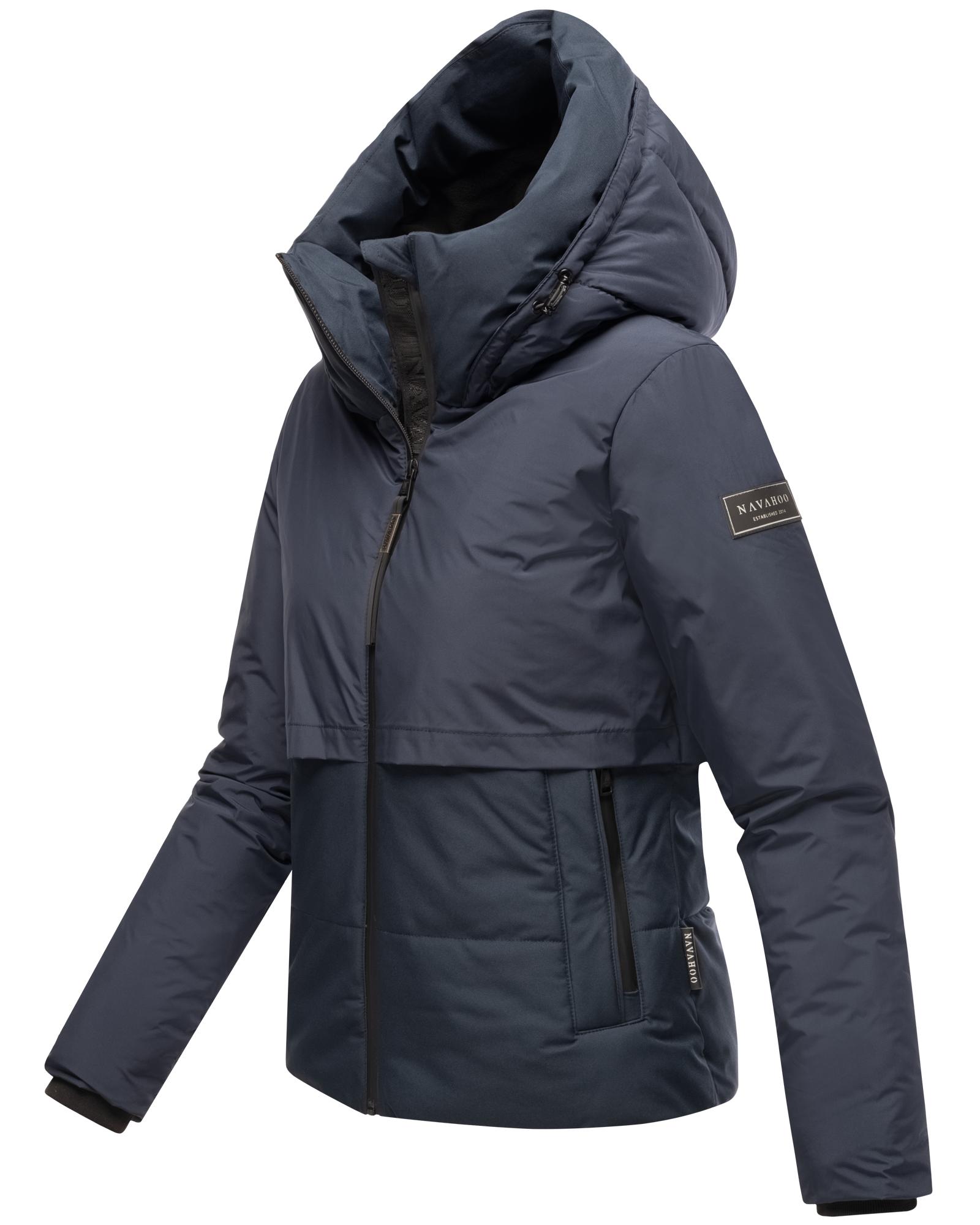Thumbnail - Navahoo Steppjacke "Liebesküken XIV", mit Kapuze, modische Damen Winterjacke mit Fleece-Innenfutter