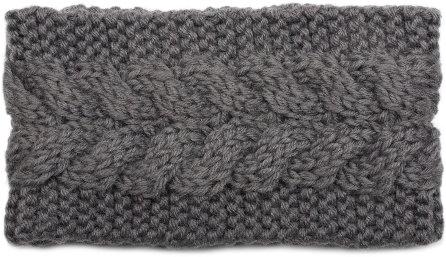styleBREAKER Stirnband "Grobstrick Stirnband mit Zopfmuster" 1 Stk.