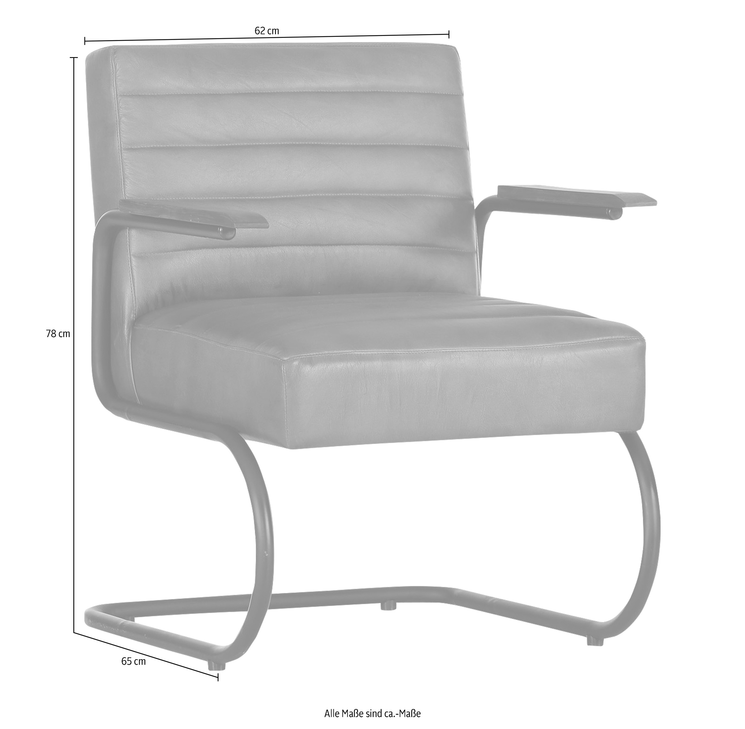 Gutmann Factory Loungesessel »Barcelona«, Ledersessel, Relaxsessel