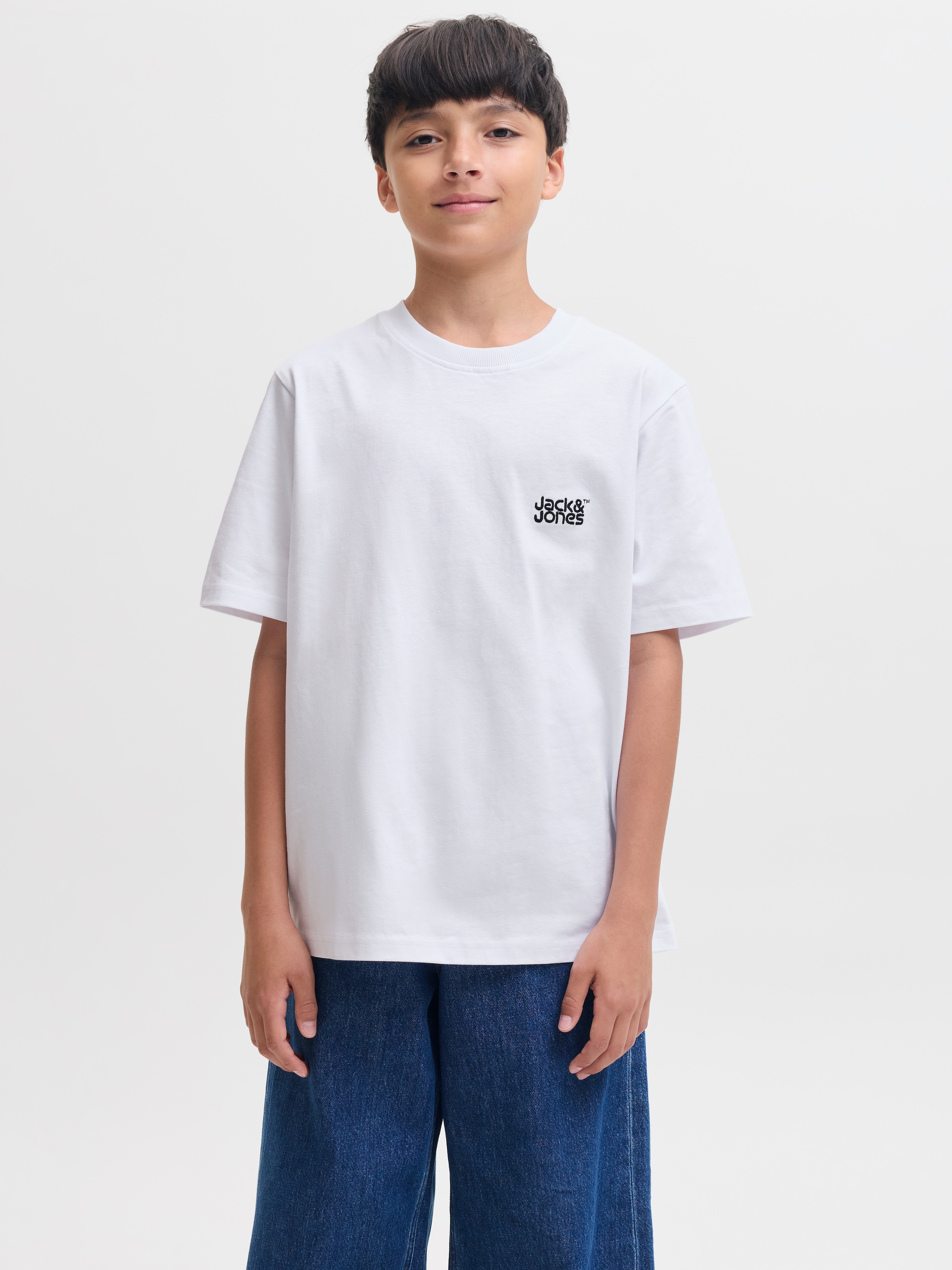 Jack & Jones Junior Rundhalsshirt »JJECOLTON TEE SS CREW NECK SN JNR« Baumwolle, locker geschnitten