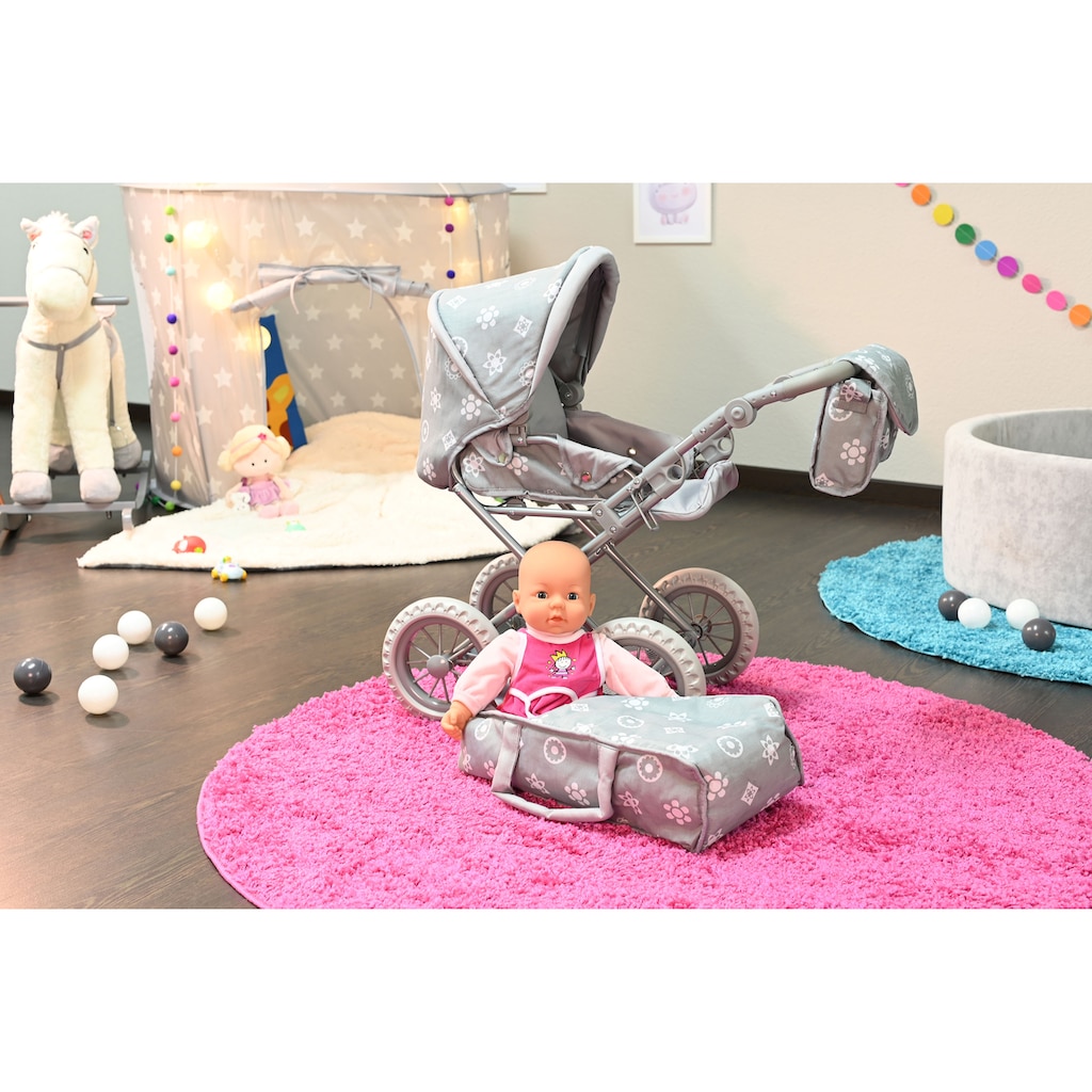 Knorrtoys® Kombi-Puppenwagen »Ruby - Royal Grey«