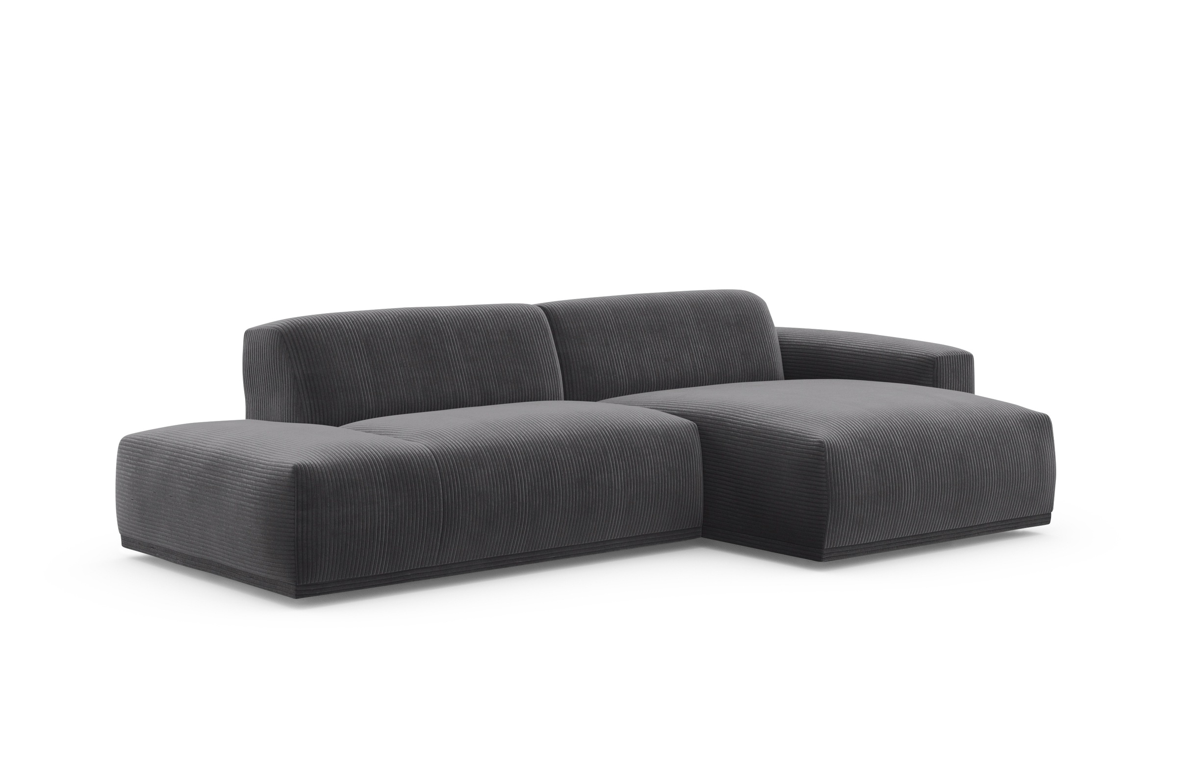 Thumbnail - TRENDMANUFAKTUR Ecksofa "Braga, mit hochwertigem Kaltschaum, L-Form, in Cord erhältlich" modernes Sofa, Couch mit hohem ...