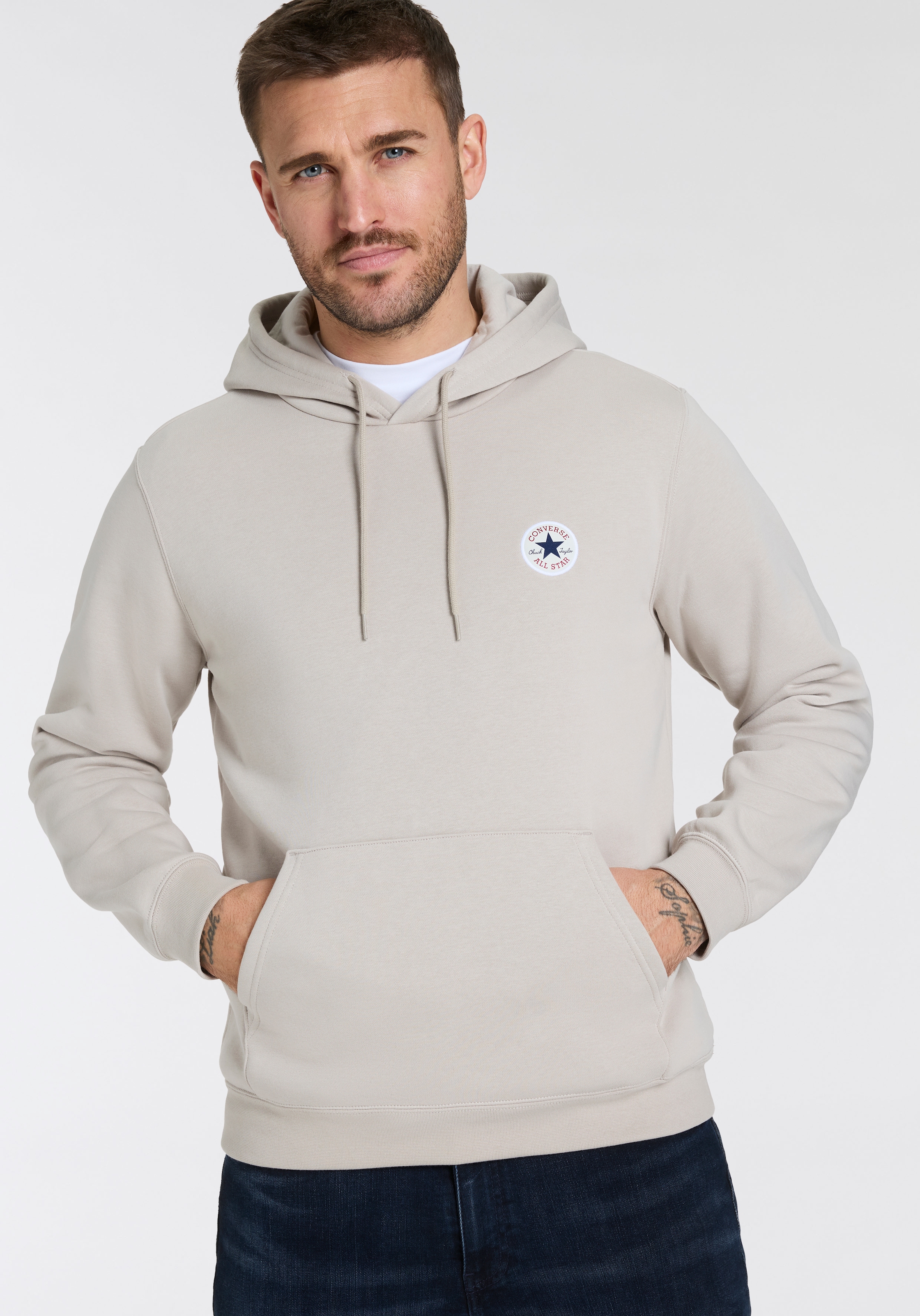 Converse Kapuzensweatshirt "CONVERSE GO-TO CHUCK TAYLOR PATCH HOODIE", 1 St günstig online kaufen