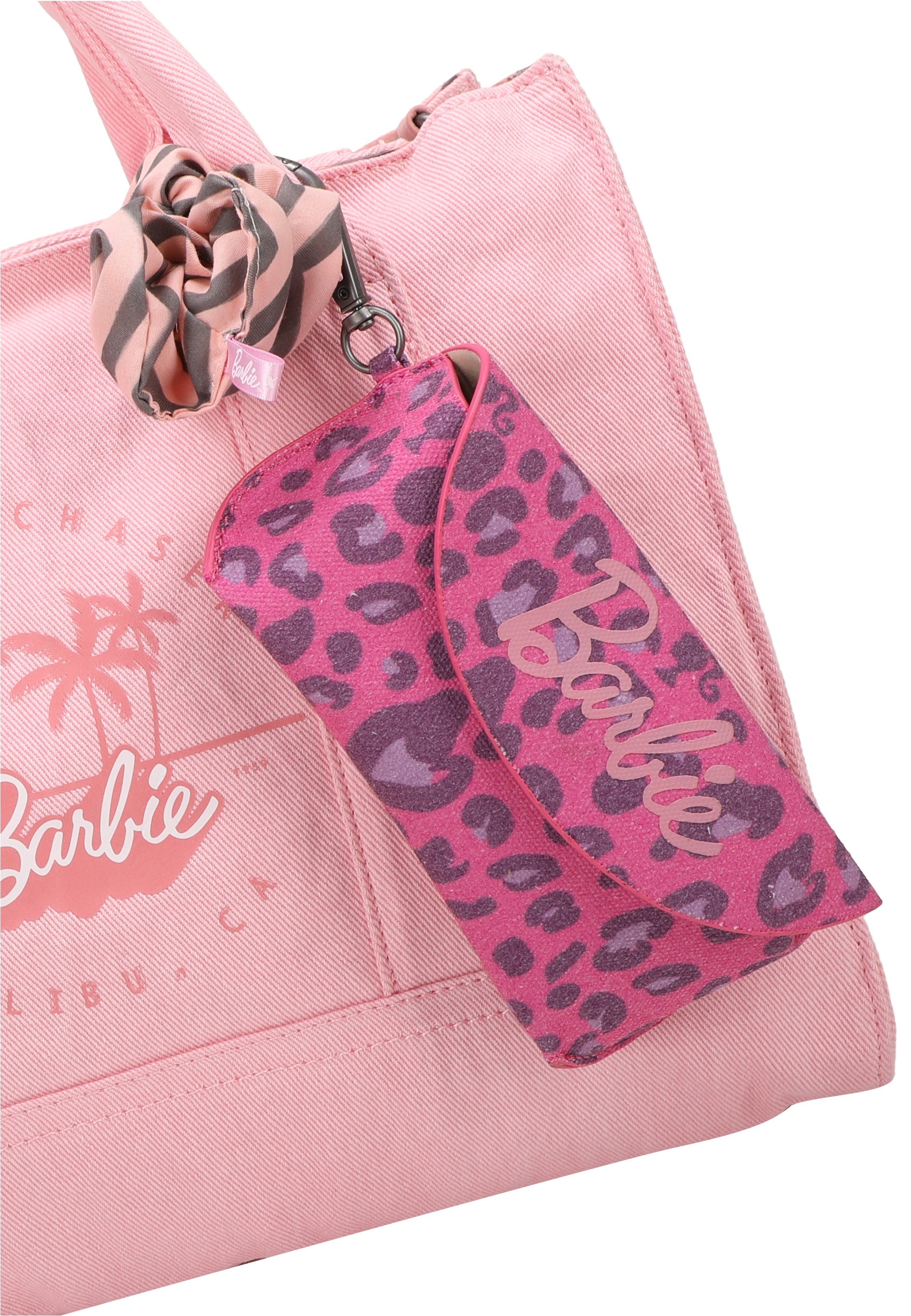 Fritzi aus Preußen Henkeltasche »Tote Bag Malibu Denim Limited Barbie«, mit abnehmbarem Haarband