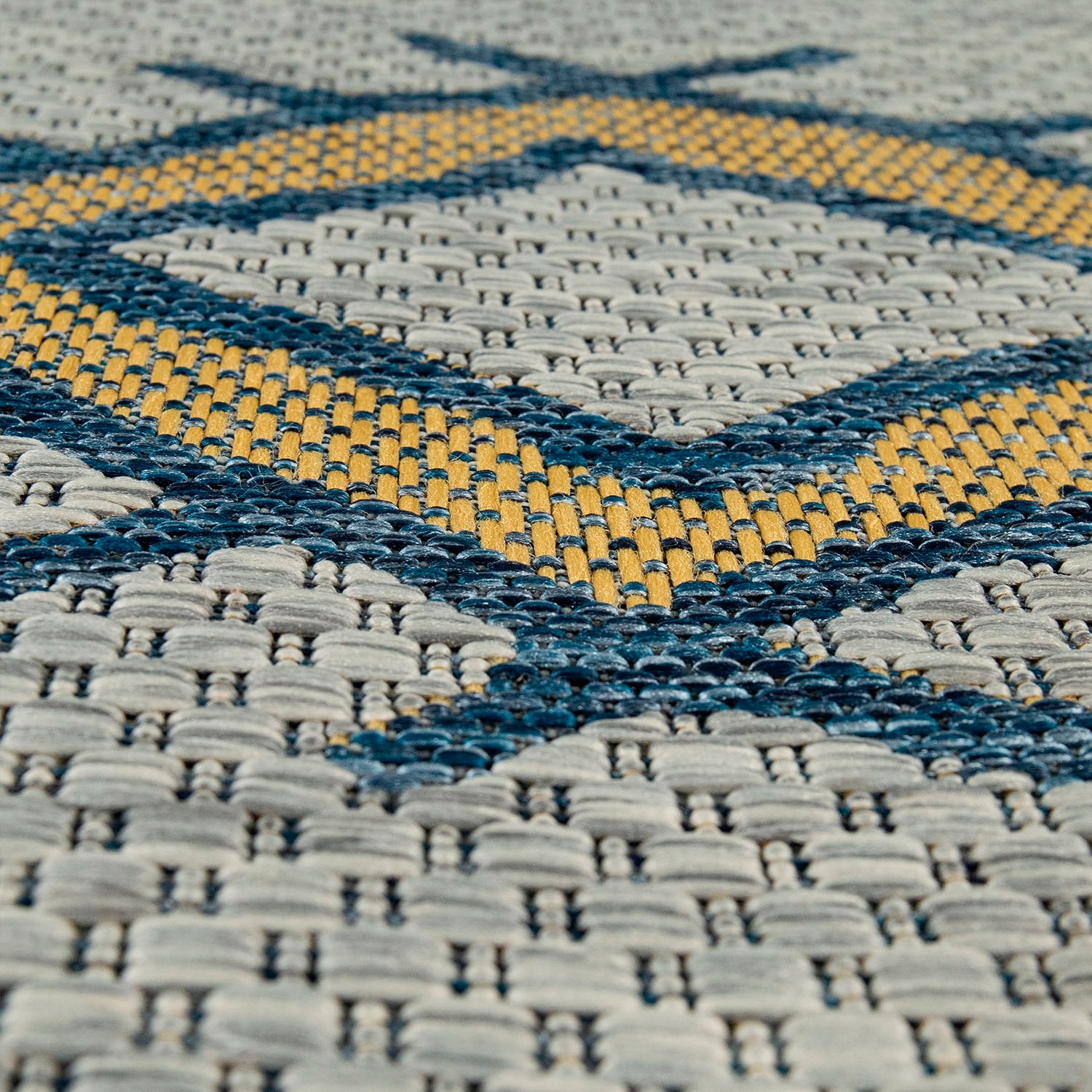 Paco Home Teppich "Kuba 124" rechteckig 4 mm Höhe Flachgewebe, Rauten Desig günstig online kaufen