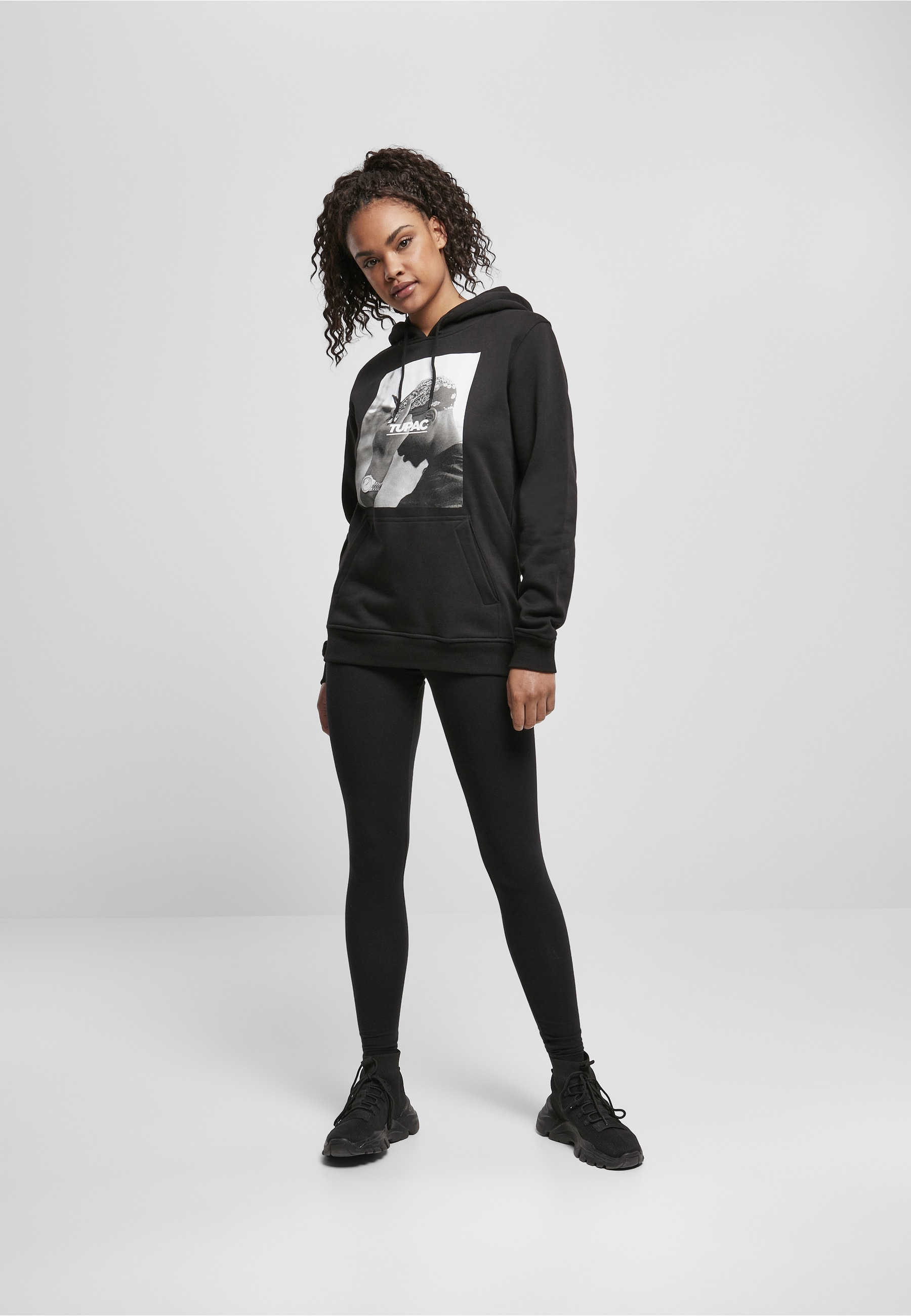 Merchcode Rundhalspullover »Merchcode Damen Ladies 2Pac F*ck The World Hoody« 1 Stk.