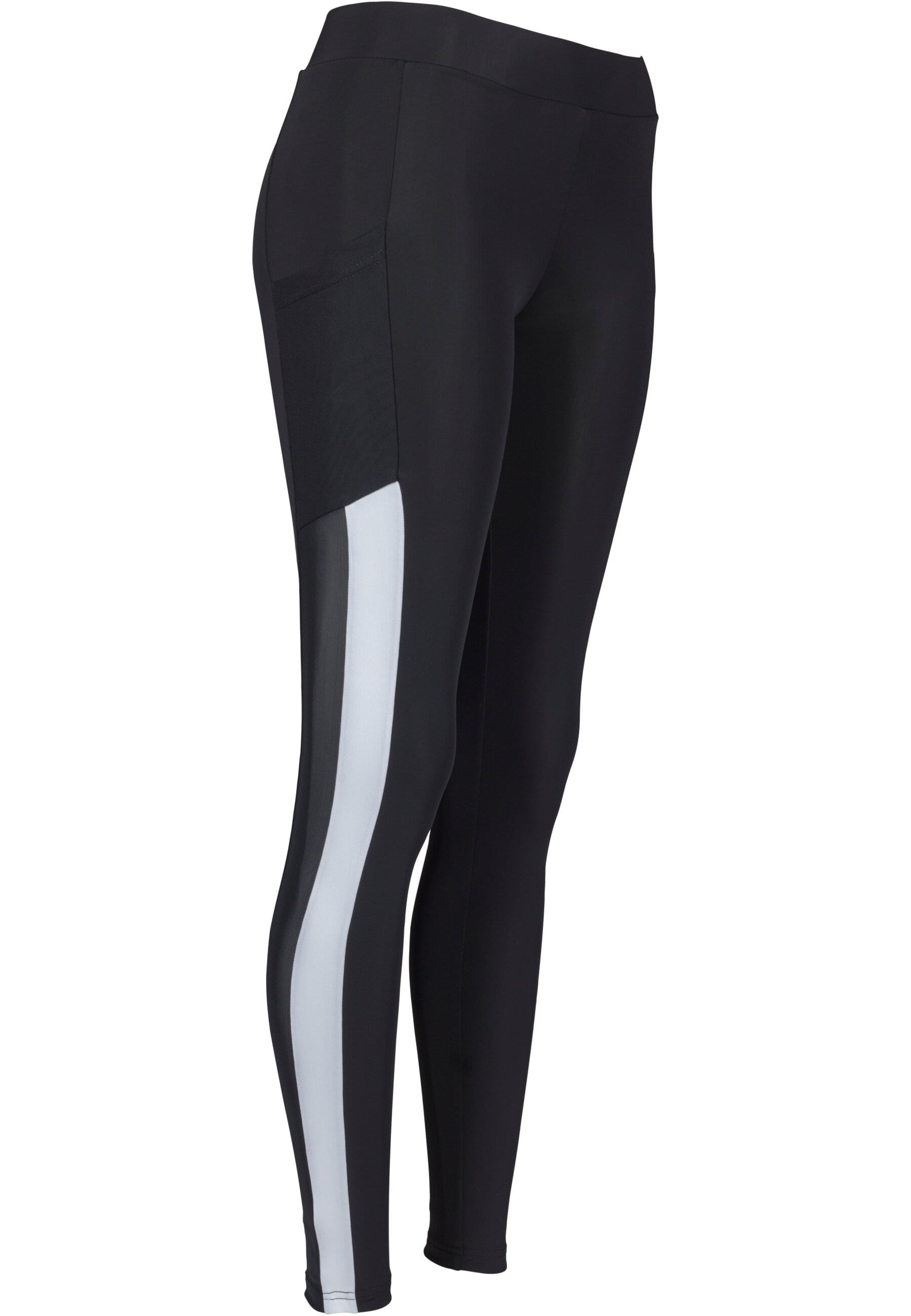 URBAN CLASSICS Leggings »Urban Classics Damen Ladies Tech Mesh Striped Pocket Leggings«, (1 tlg.)