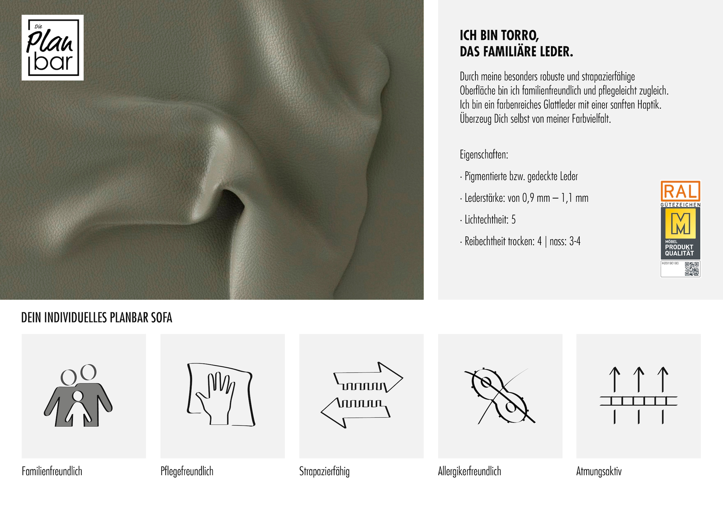 Die PlanBar Ecksofa »PN-IN16012 L-Form, Breite 309 cm« inkl. Sitztiefenverstellung, optional mit Kopfteilverstellung