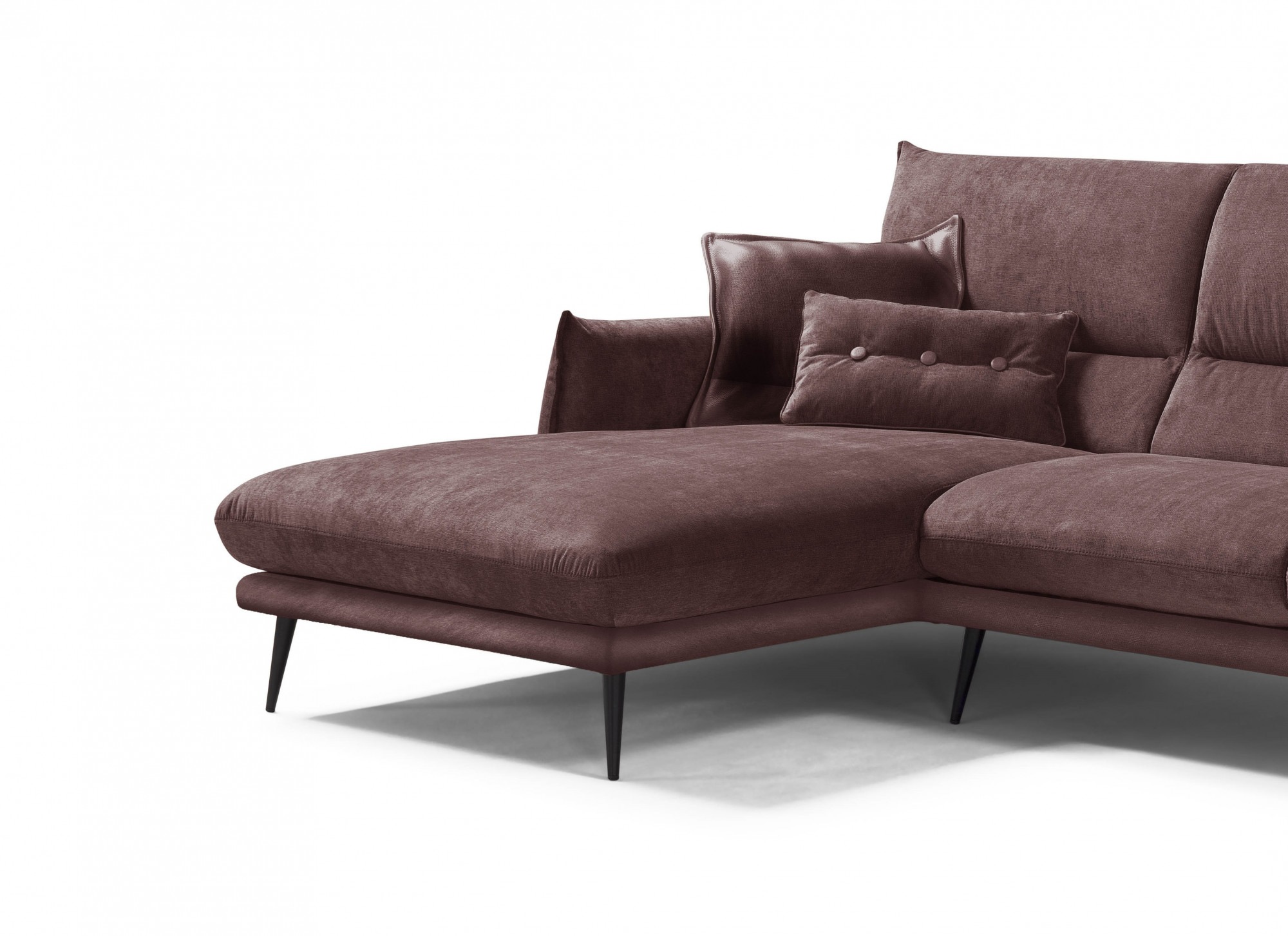 Egoitaliano Ecksofa "FUNNY, hochwertiges & aktuelles Design, bequeme Rücken günstig online kaufen