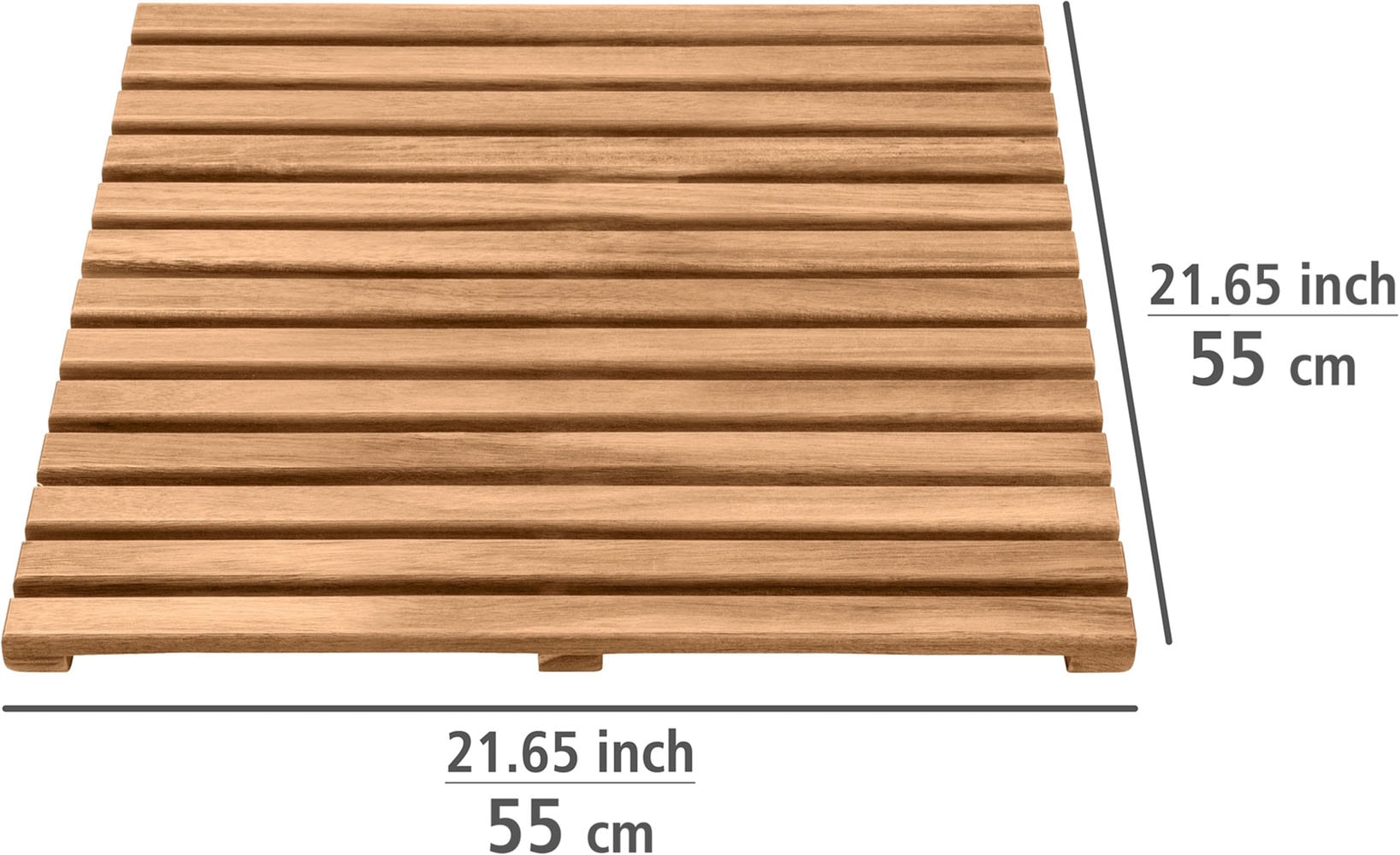 WENKO Saunabodenrost »Acacia« Höhe 25 mm Baderost aus Akazienholz für innen & außen