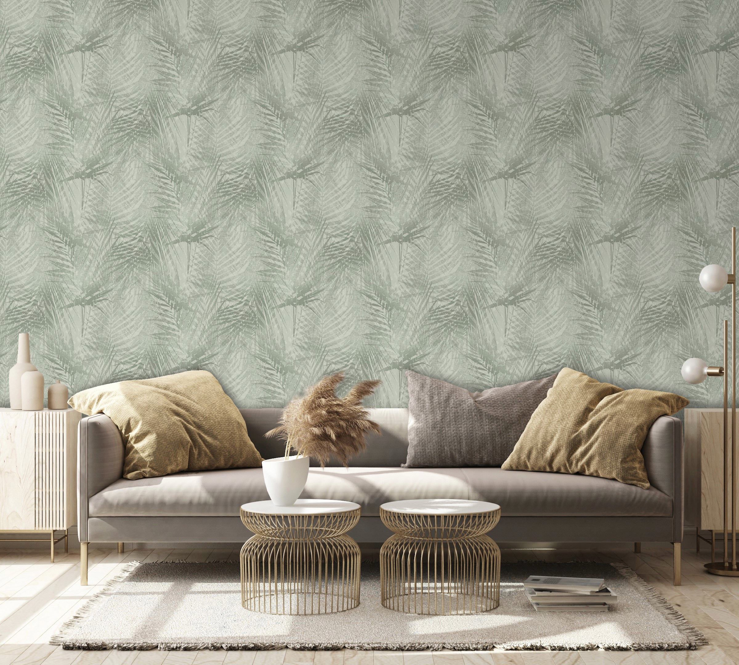Art for the home Vliestapete »Palme«, botanisch, Grün - 10m x 53 cm