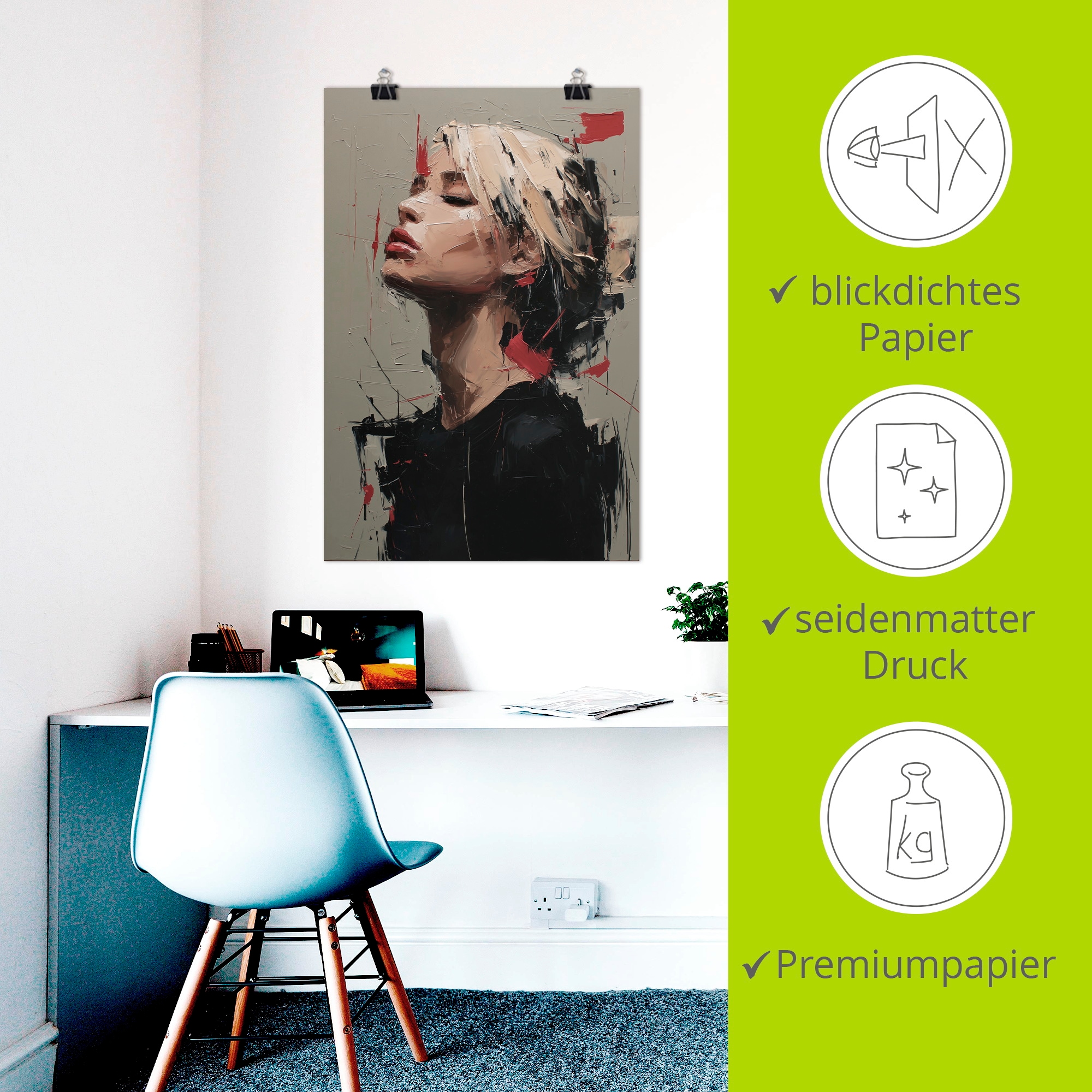 Artland Wandbild »Fierce Serenity I« Bilder von Frauen 1 Stk. tlg. als Alubild, Leinwandbild, Poster, Wandaufkleber in verschied. Größen