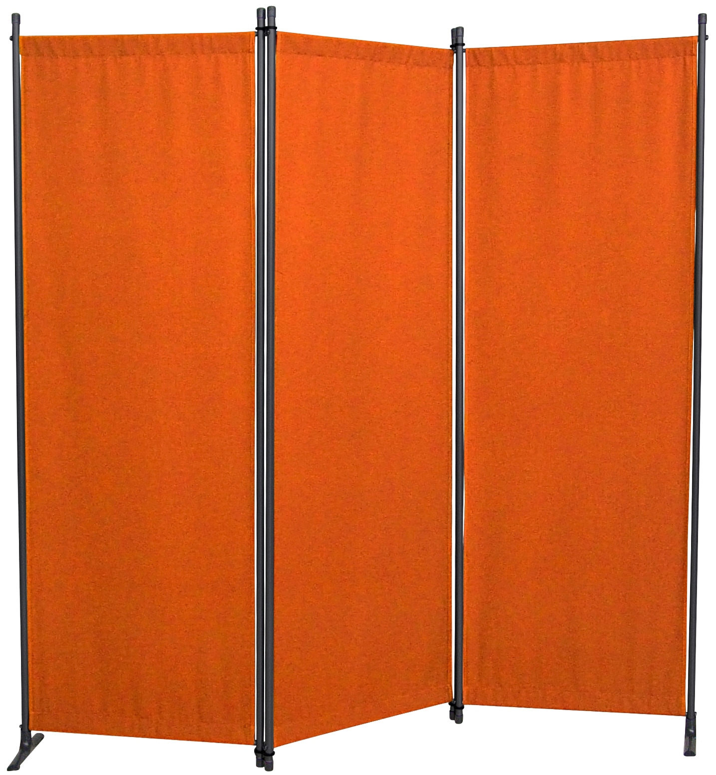 Paravent, orange, B:170cm H:165cm, Kunststoff, ANGERER FREIZEITMÖBEL, Stellwände, Paravent, (B/H): ca. 170x165 cm