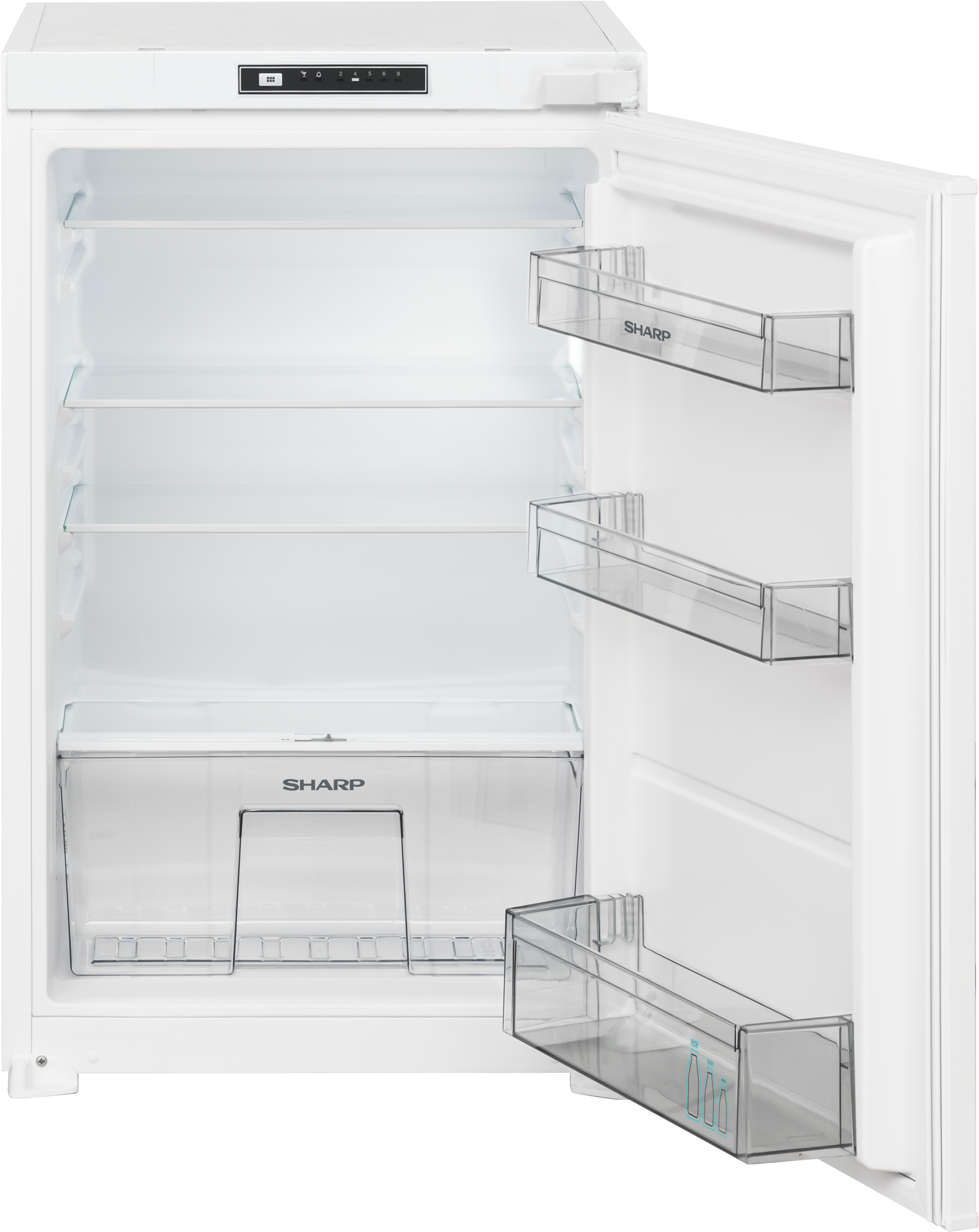 Sharp Einbaukühlschrank »SJ-LD125E0XS-EU«, (88cm Nische), Schlepptür