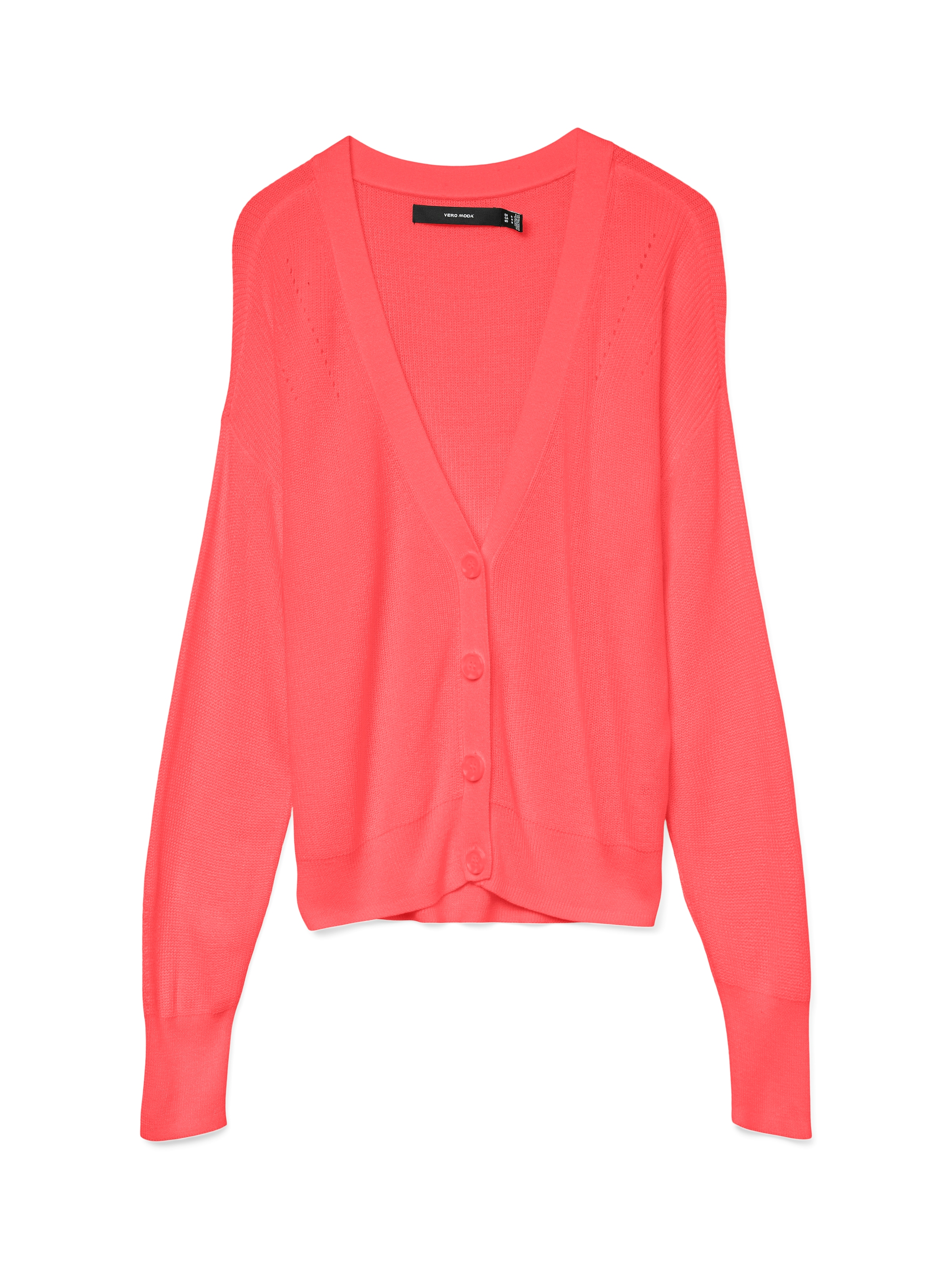 Vero Moda Strickjacke »VMNEWLEXSUN LS SHORT V-NECK CAR GA NOOS«